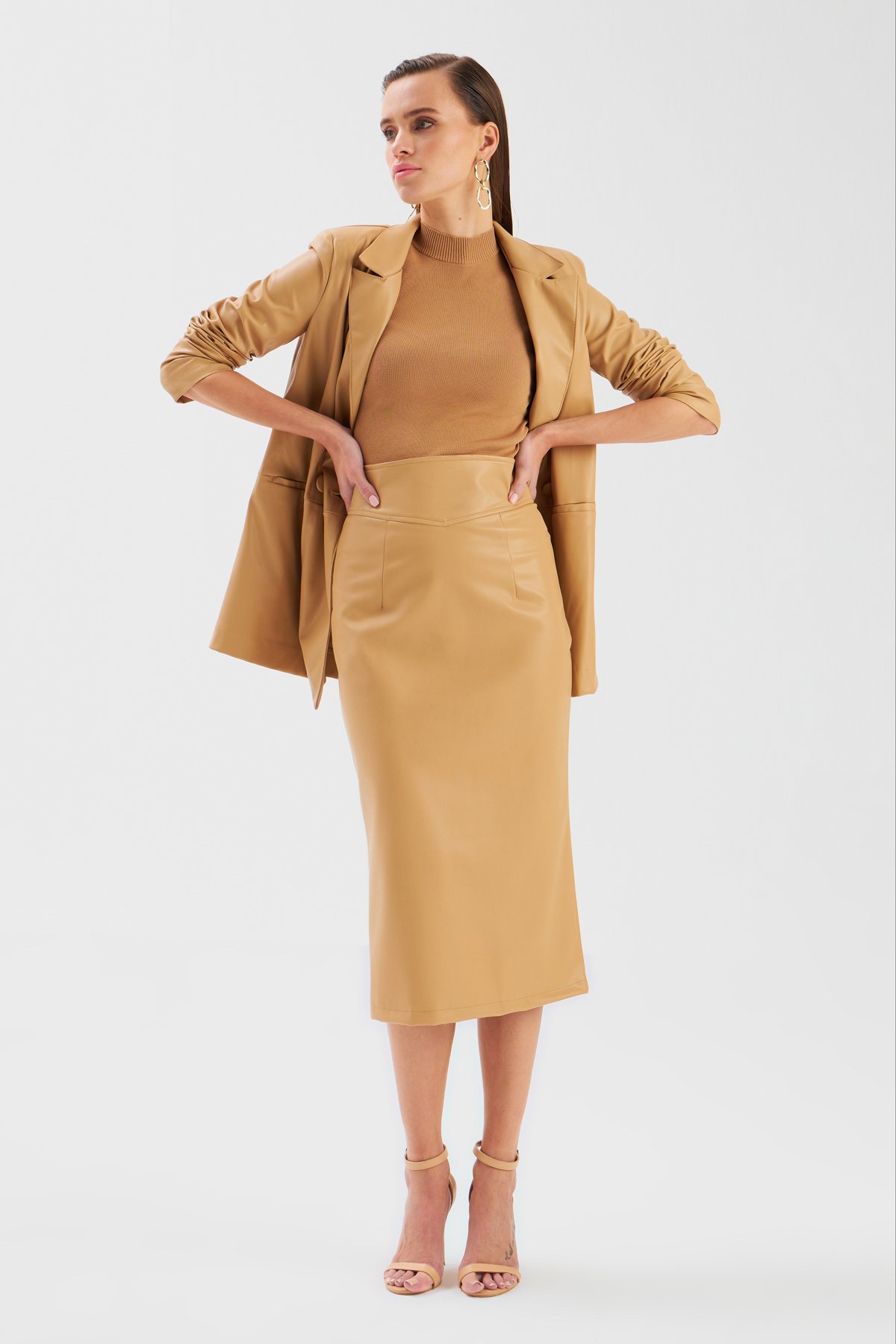 Deri Kalem Etek - BEJ