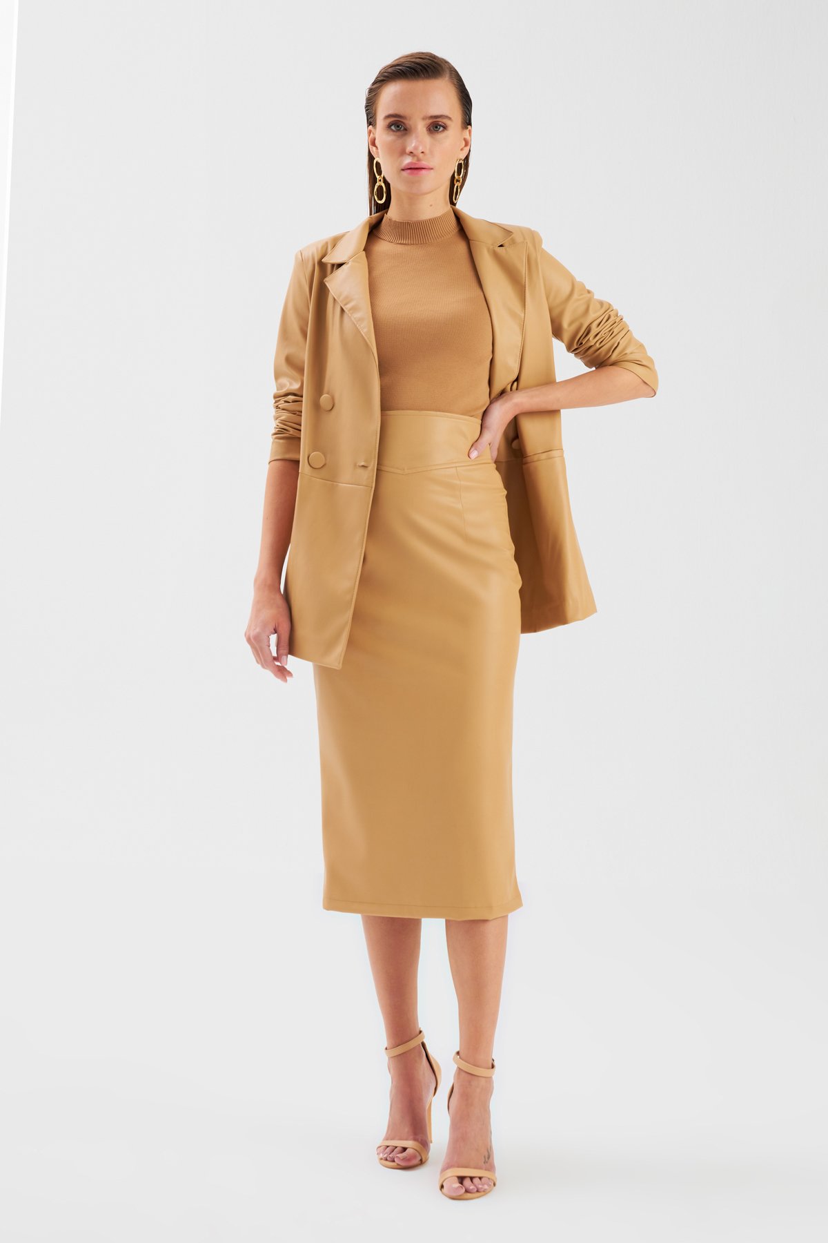 Deri Kalem Etek - BEJ