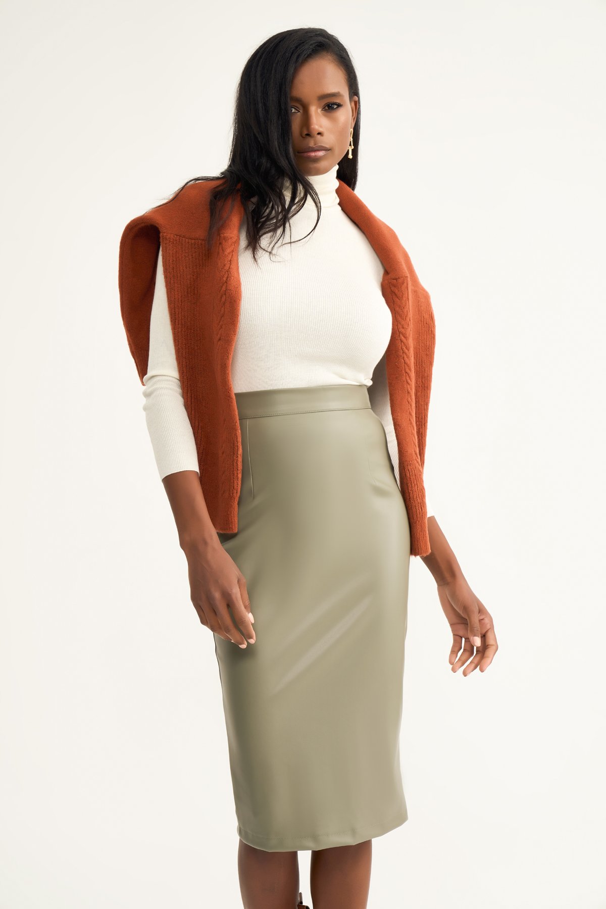 Deri kalem etek - HAKİ