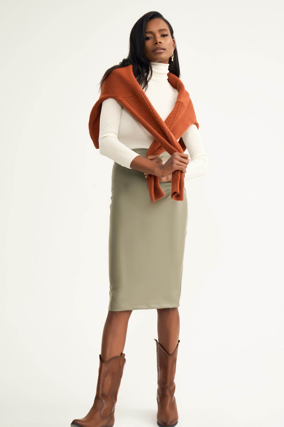 Deri kalem etek - HAKİ