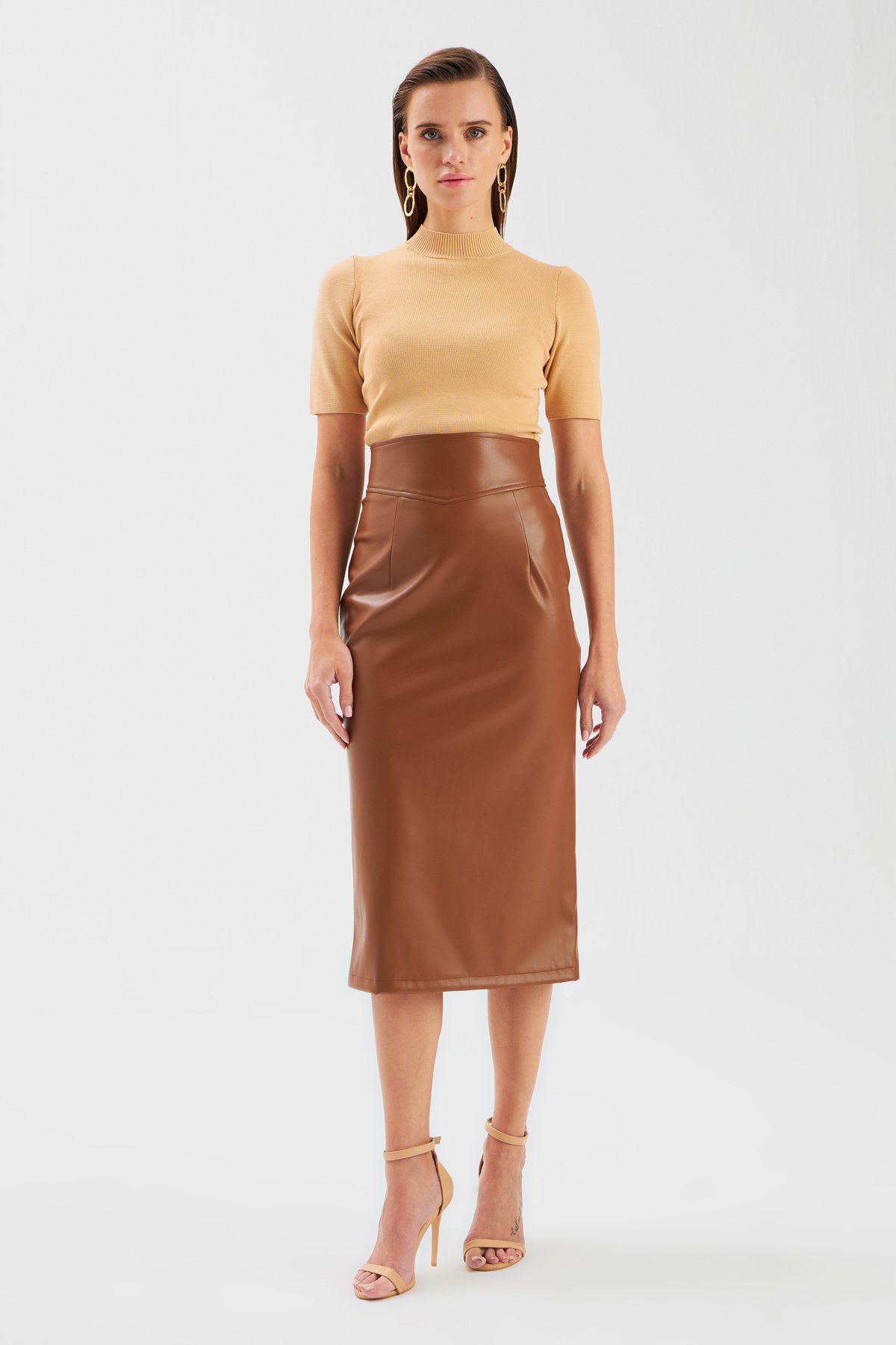 Deri Kalem Etek - KAHVE