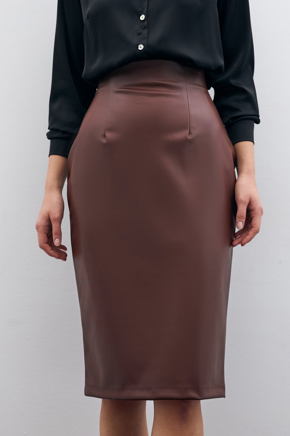 Deri Kalem Etek - Kahve