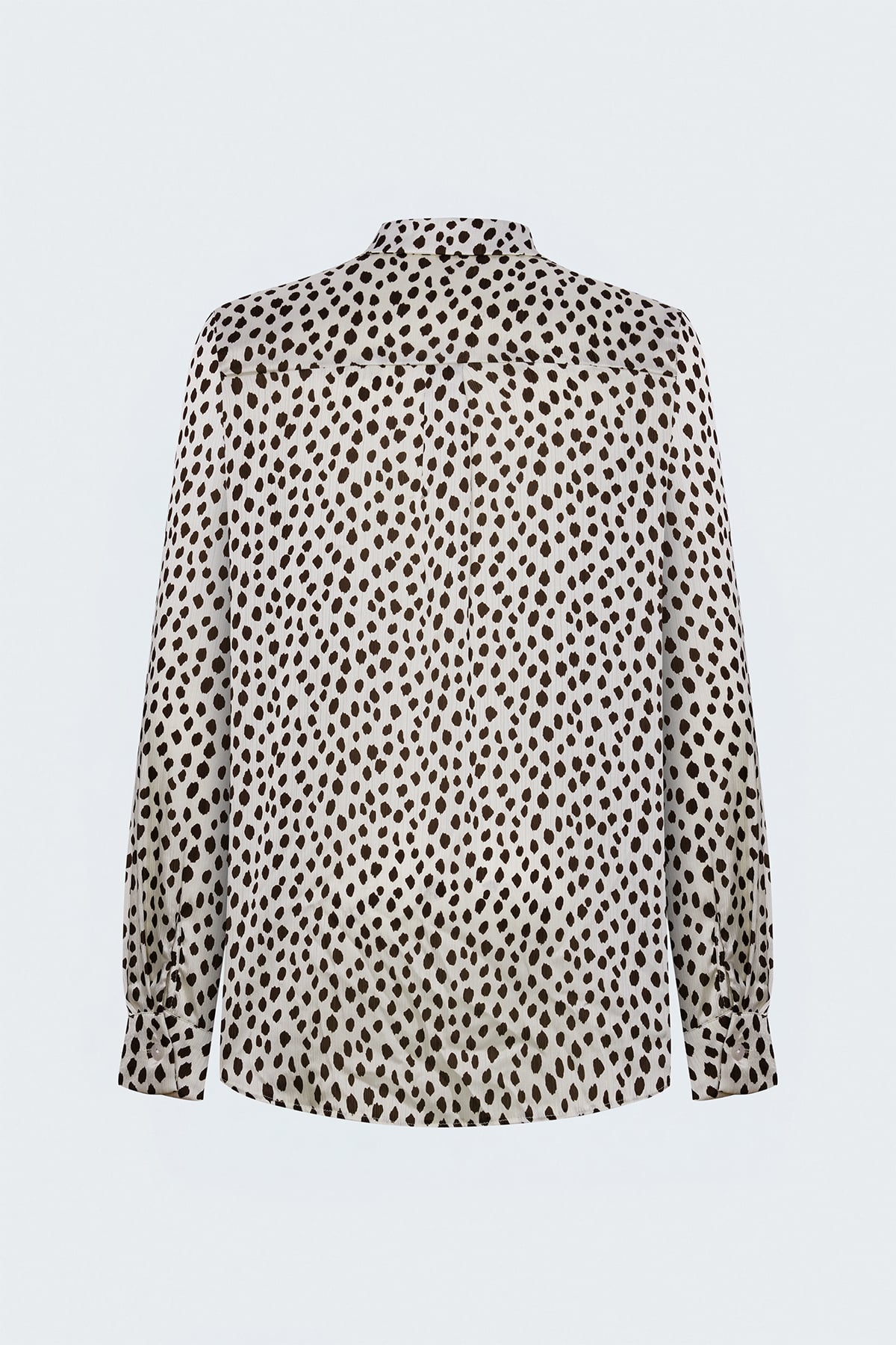 Patterned Shirt - Ecru-coffee