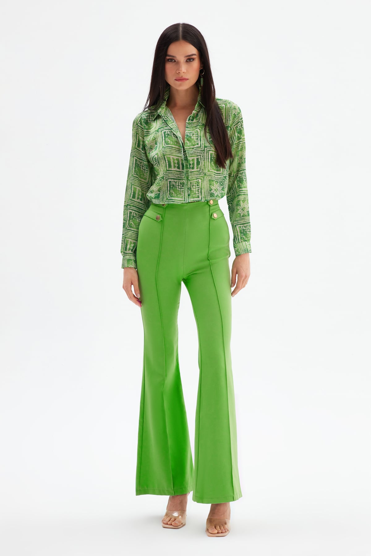 Patterned Shirt - GREEN