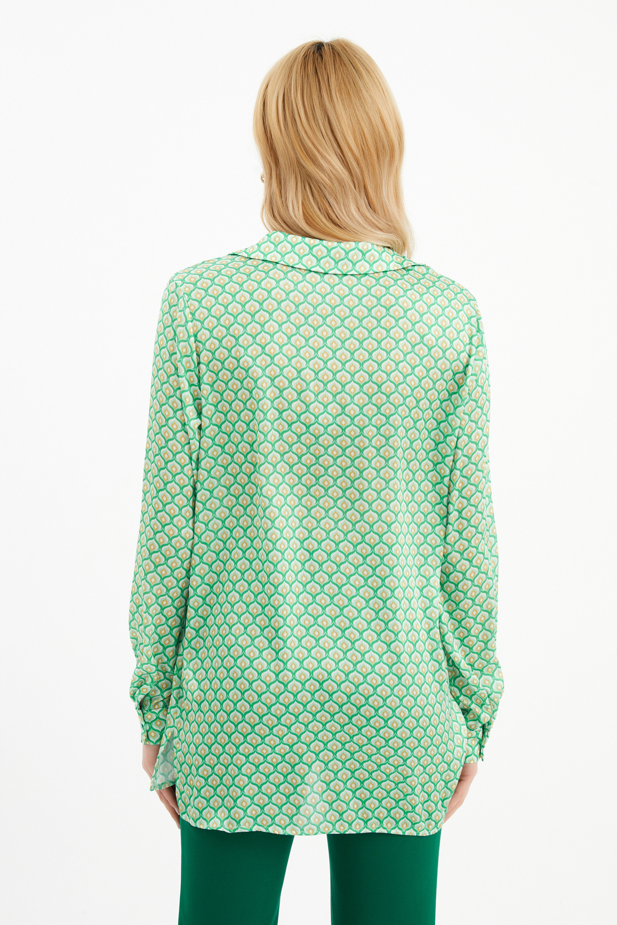Patterned shirt - GREEN