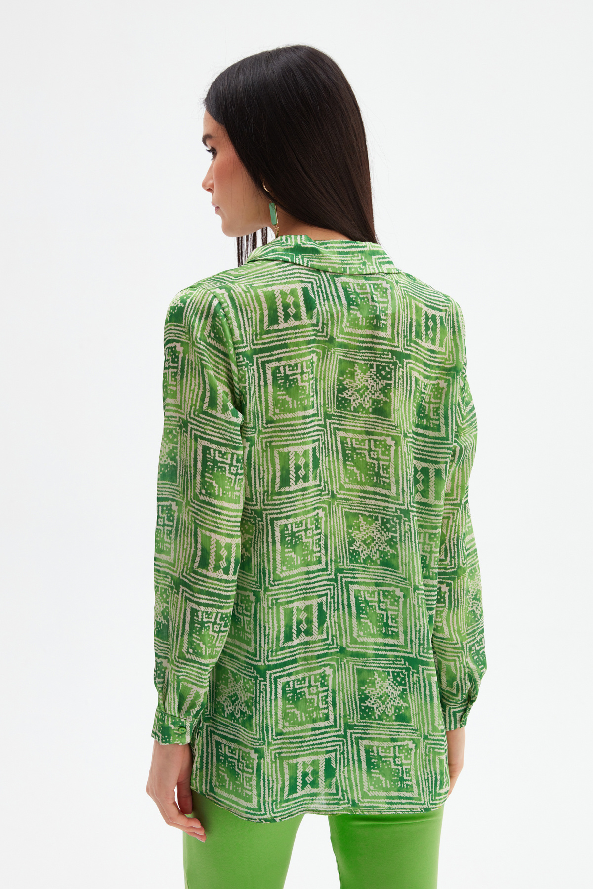 Patterned Shirt - GREEN