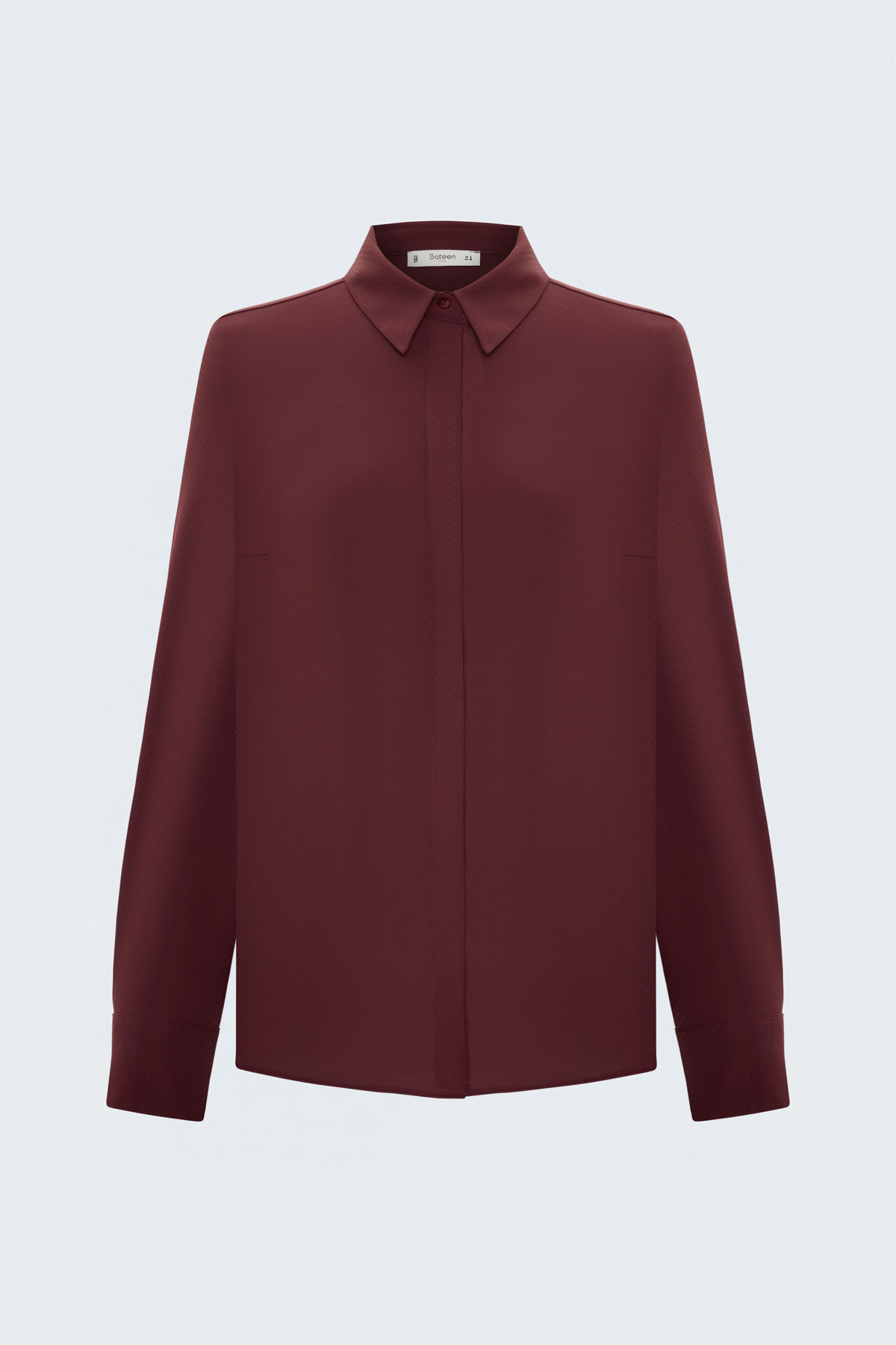 Patterned Classic Shirt - Maroon