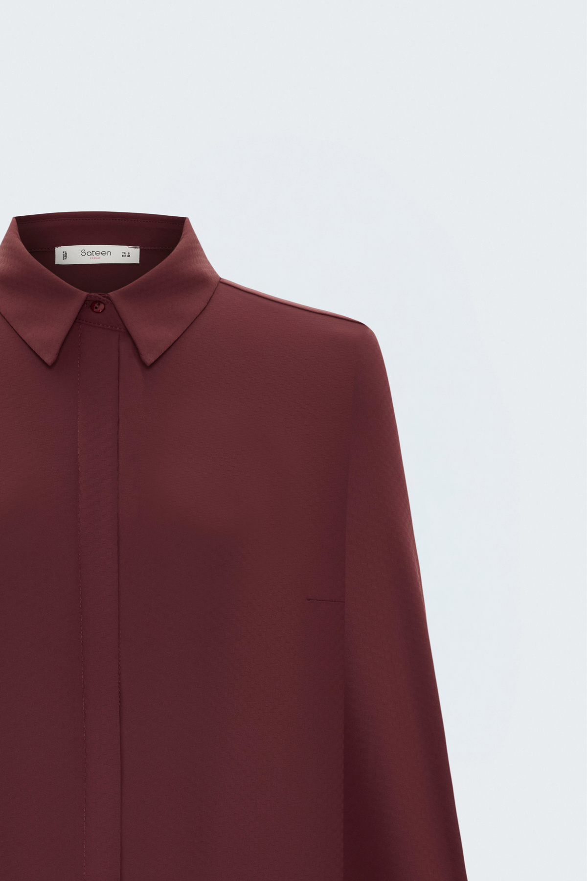 Patterned Classic Shirt - Maroon