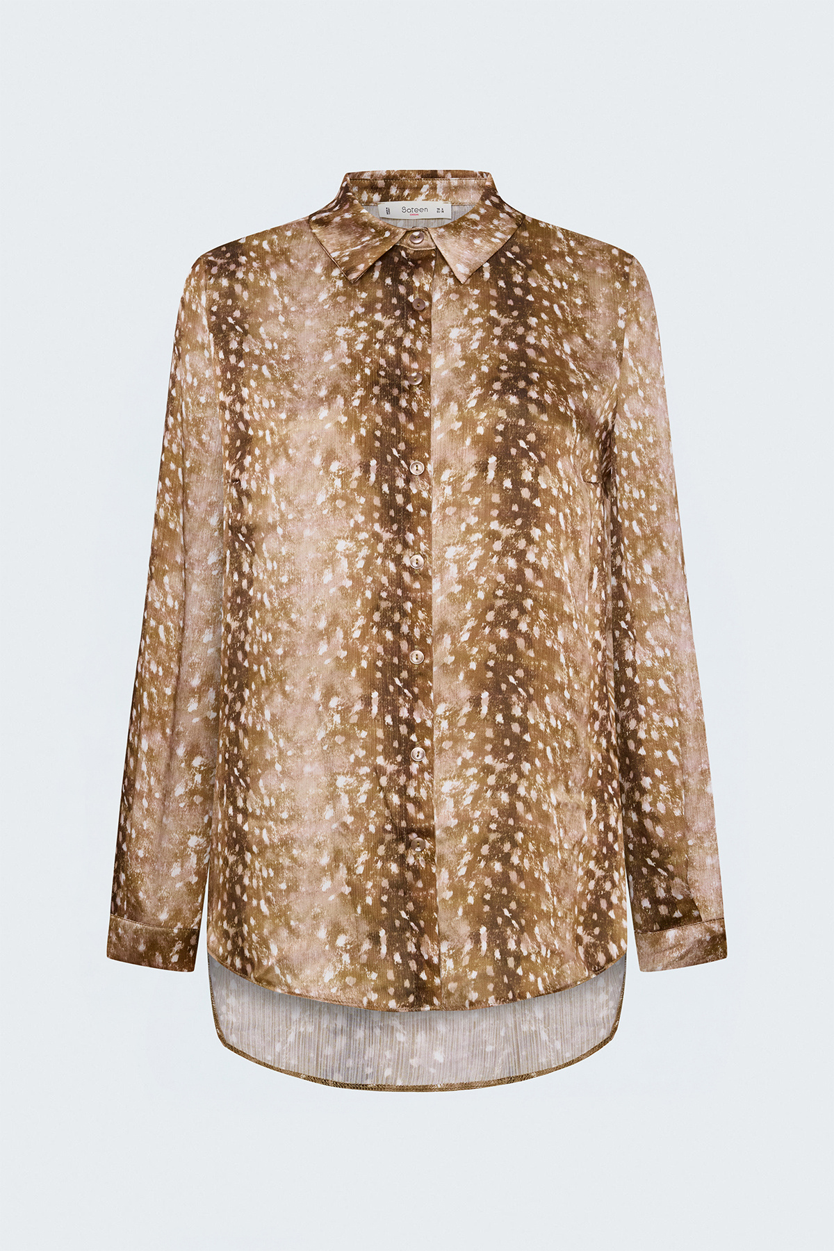 Patterned Classic Shirt - Brown