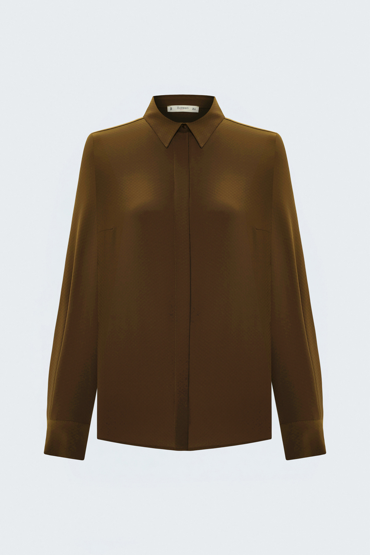 Patterned Classic Shirt - Brown
