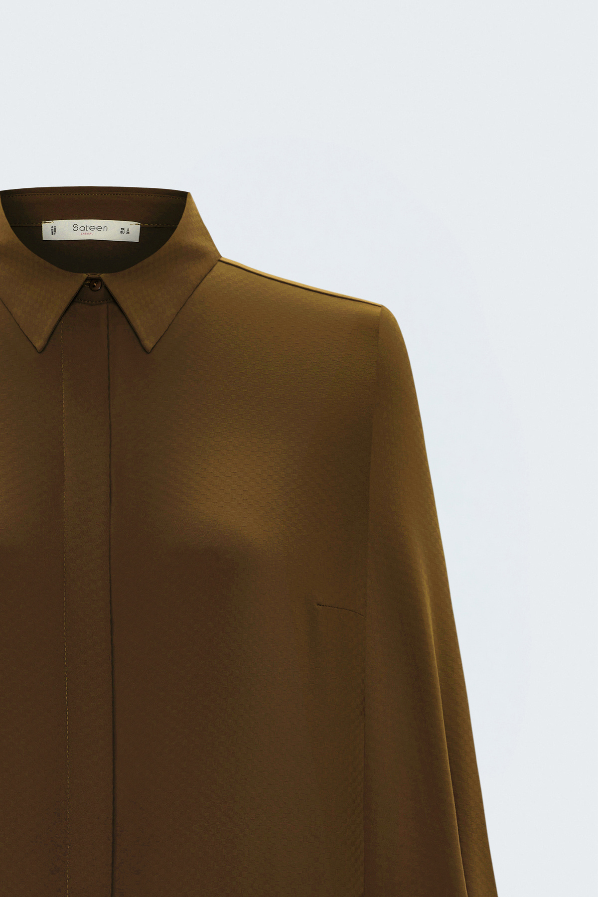 Patterned Classic Shirt - Brown