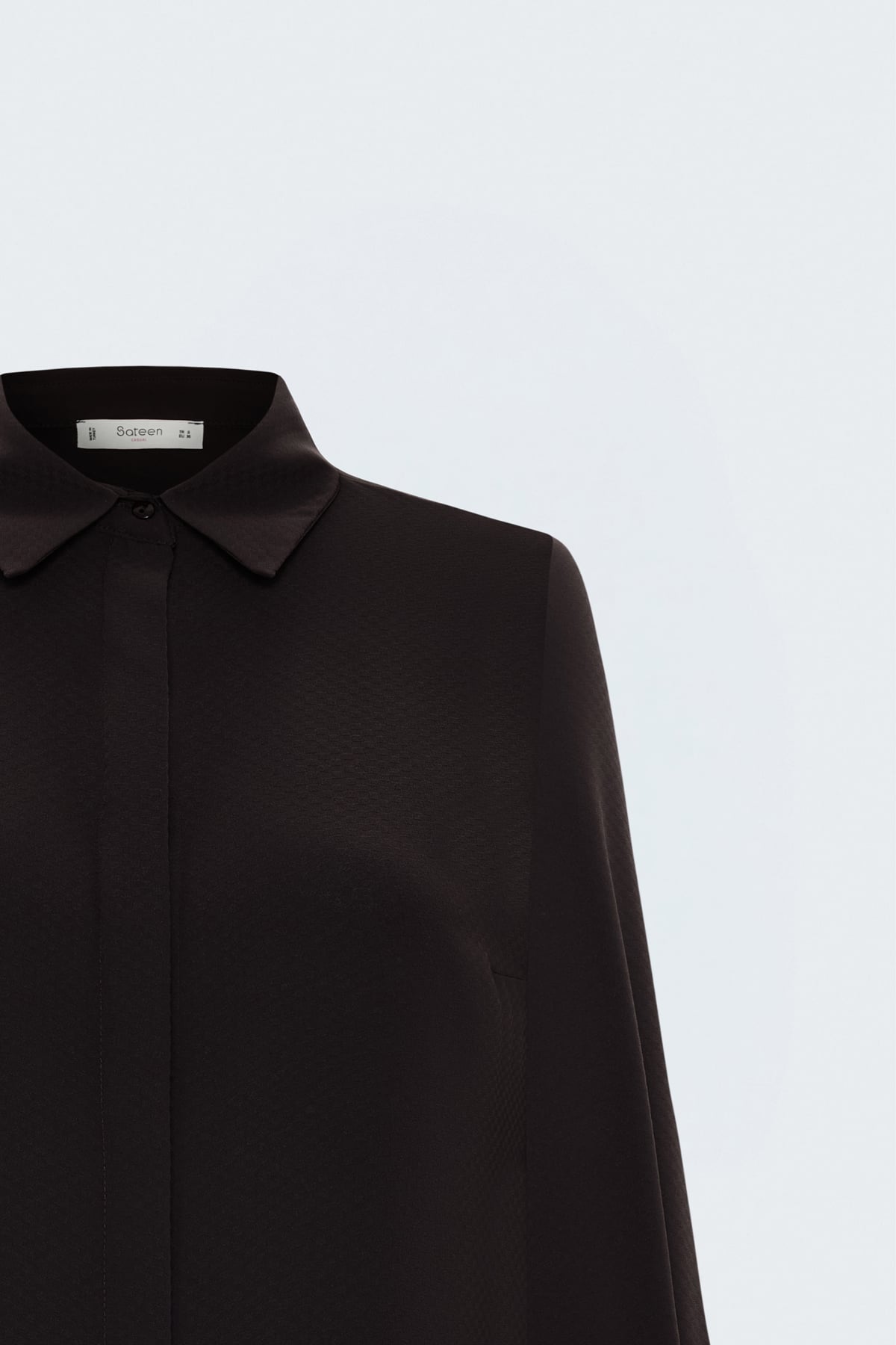 Patterned Classic Shirt - Dark coffee