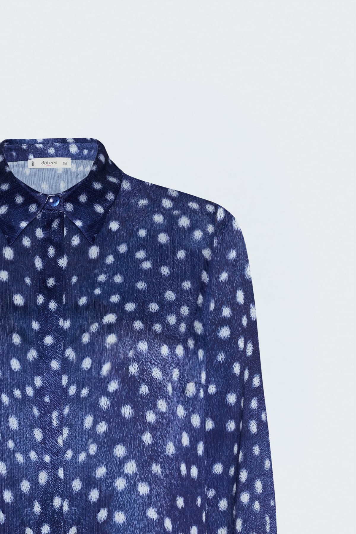 Patterned Classic Shirt - Blue
