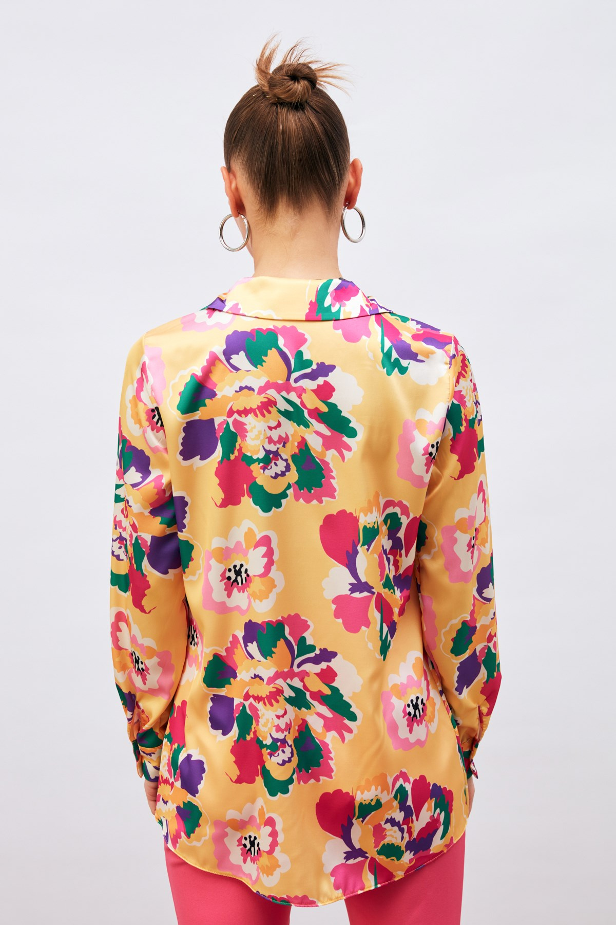 Patterned Classic Shirt - YELLOW