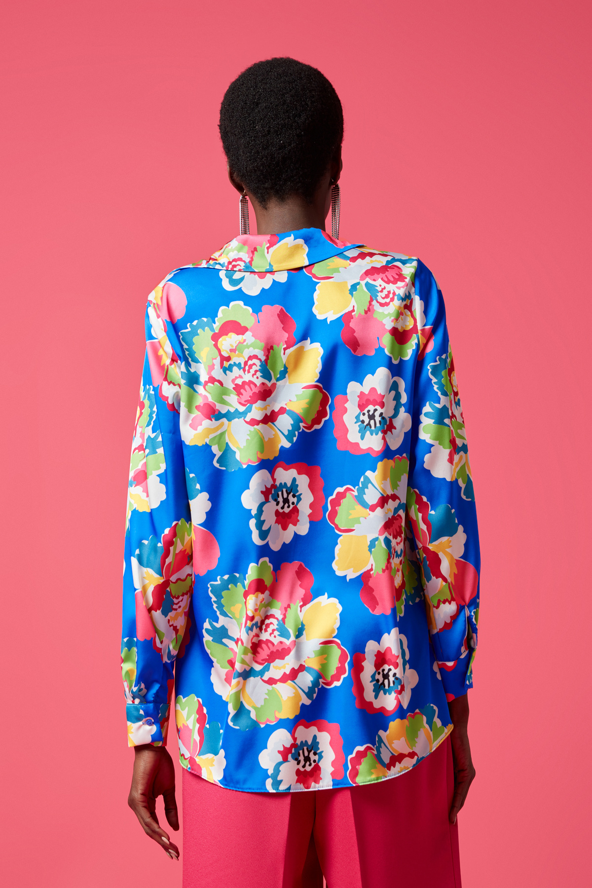 Patterned Classic Shirt - SAX BLUE