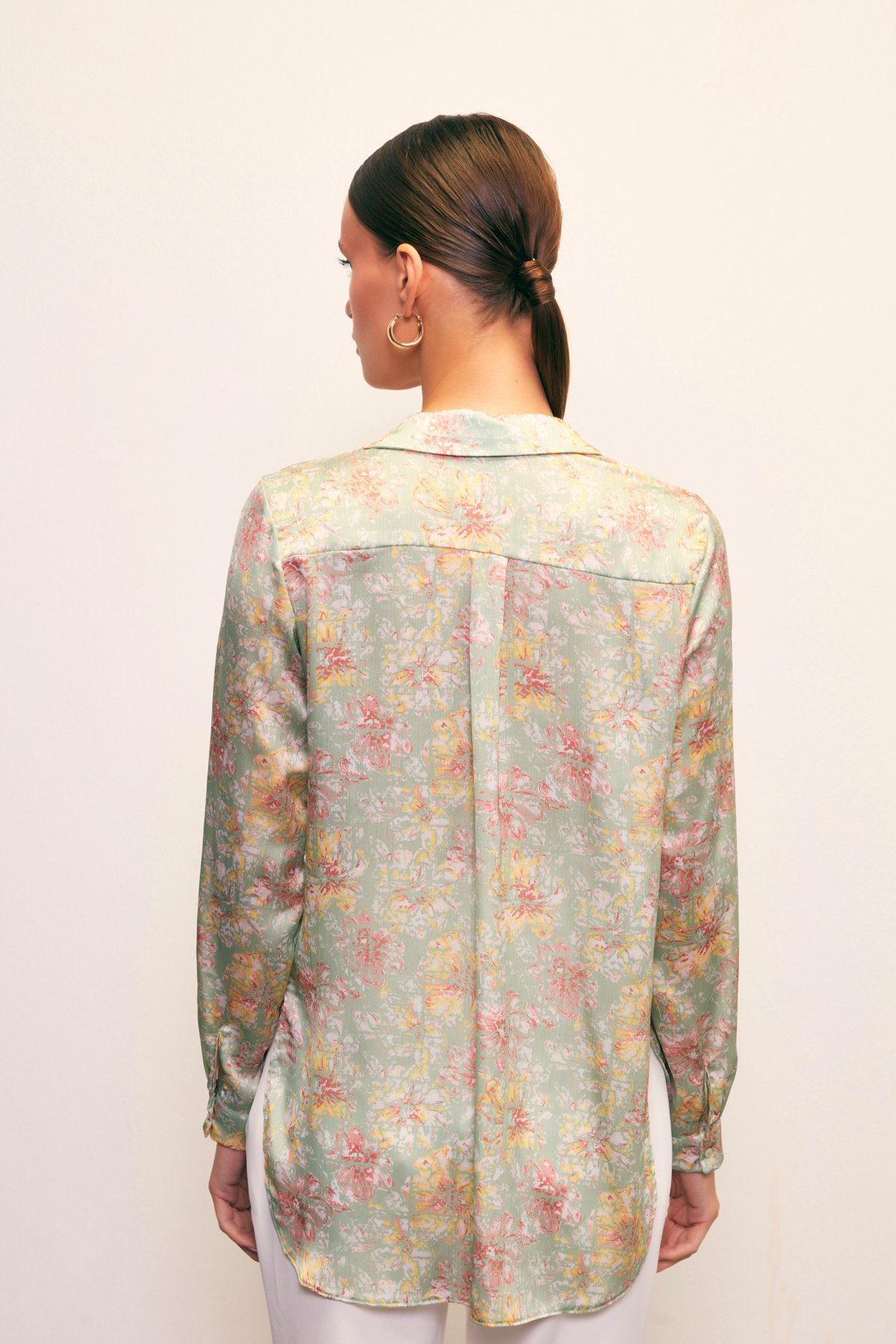 Desenli Salaş Gömlek - ÇAĞLA YEŞİLİ