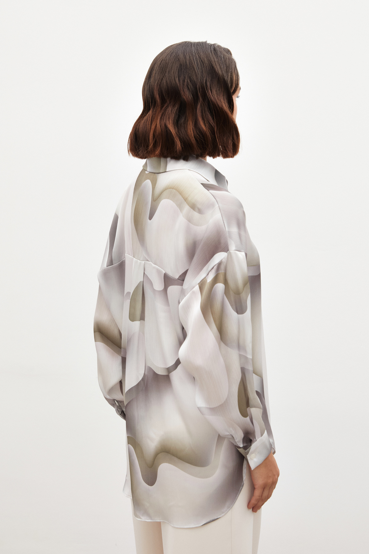 Desenli Salaş Gömlek - HAKİ