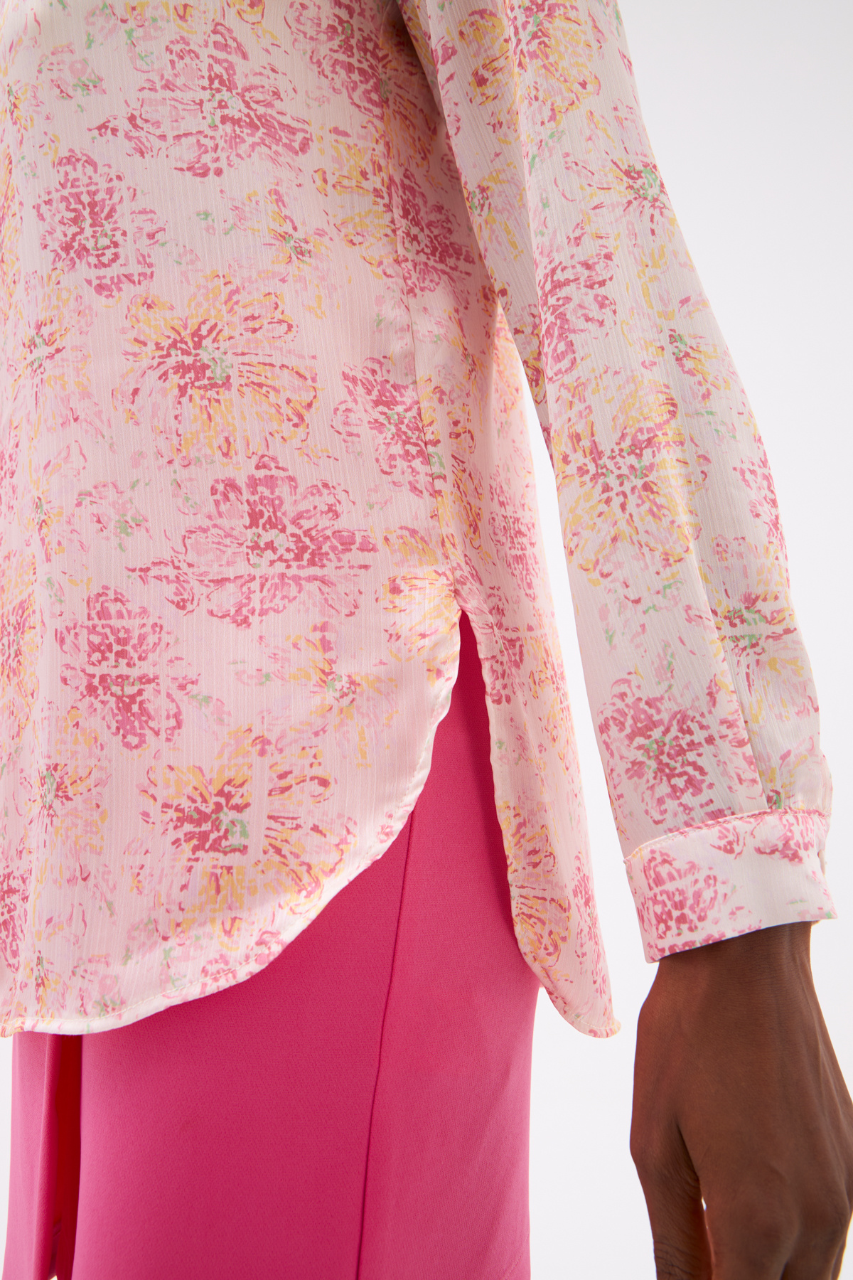 Desenli Salaş Gömlek - PUDRA