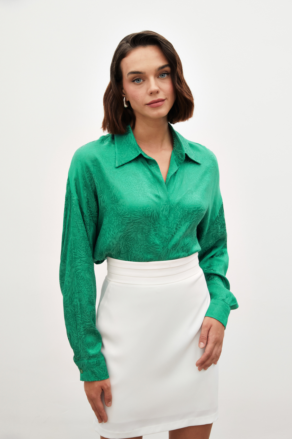 Patterned Casual Shirt - GREEN