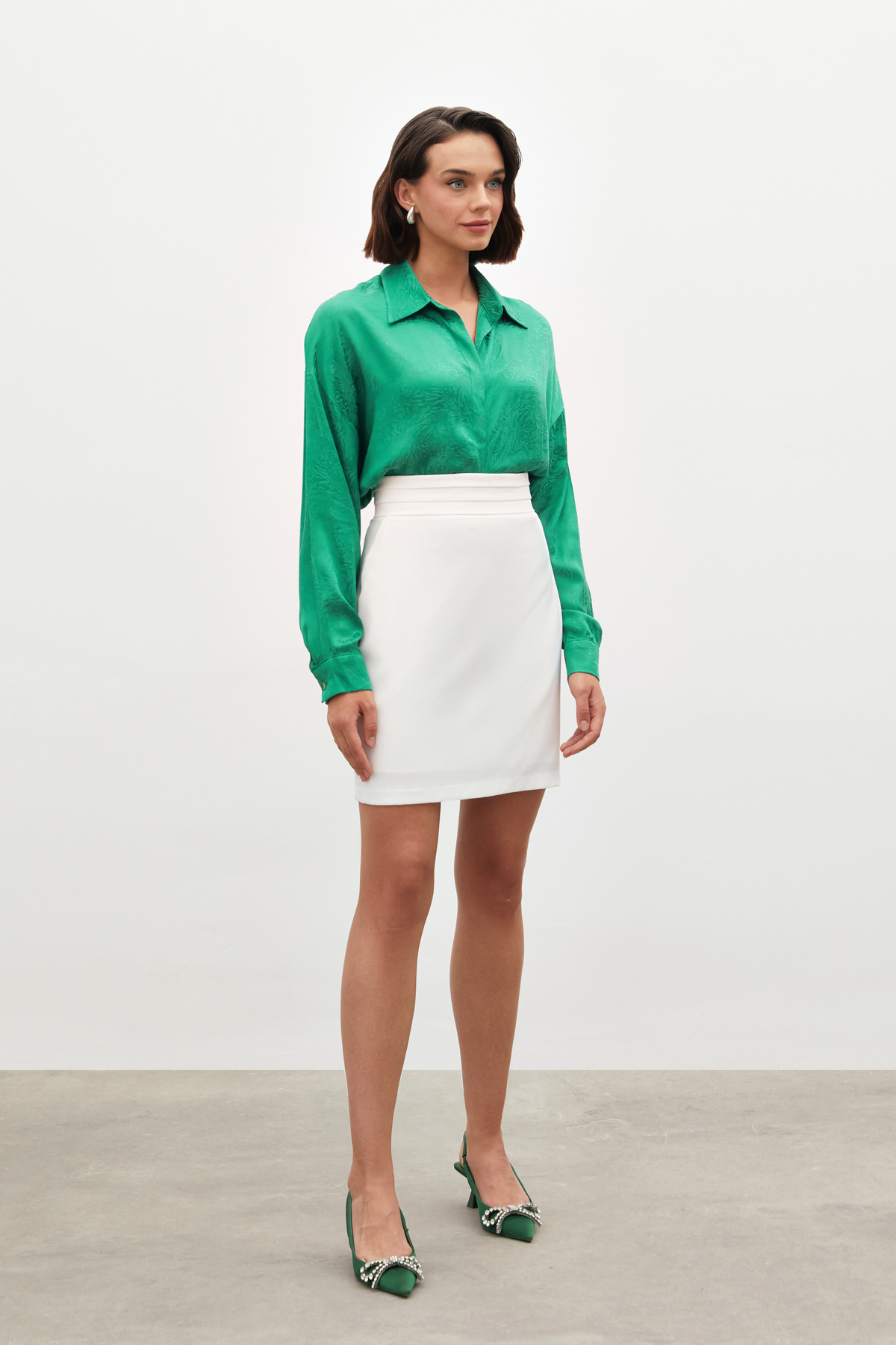 Patterned Casual Shirt - GREEN