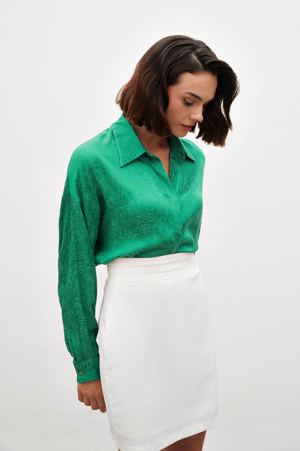 Patterned Casual Shirt - GREEN