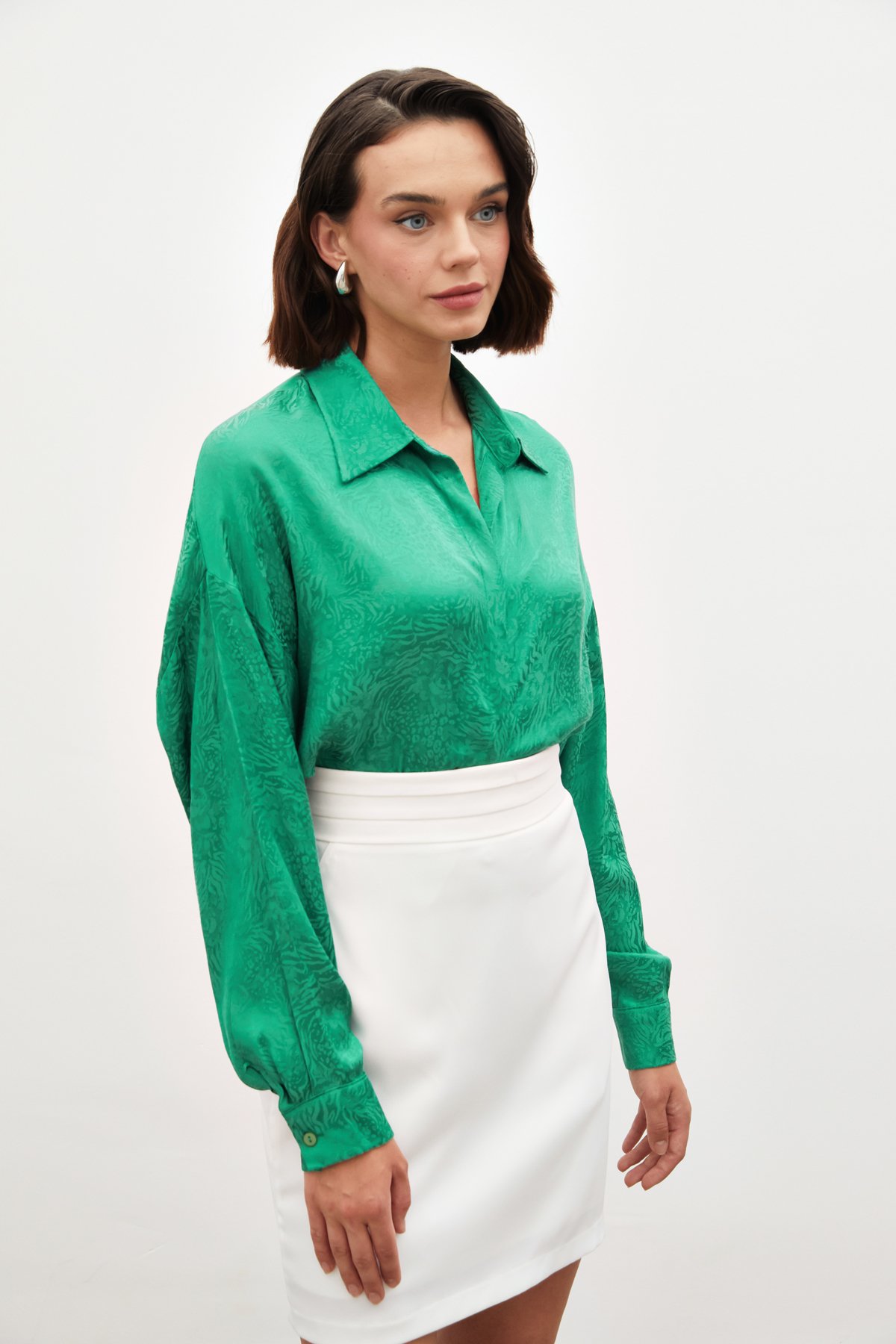 Patterned Casual Shirt - GREEN