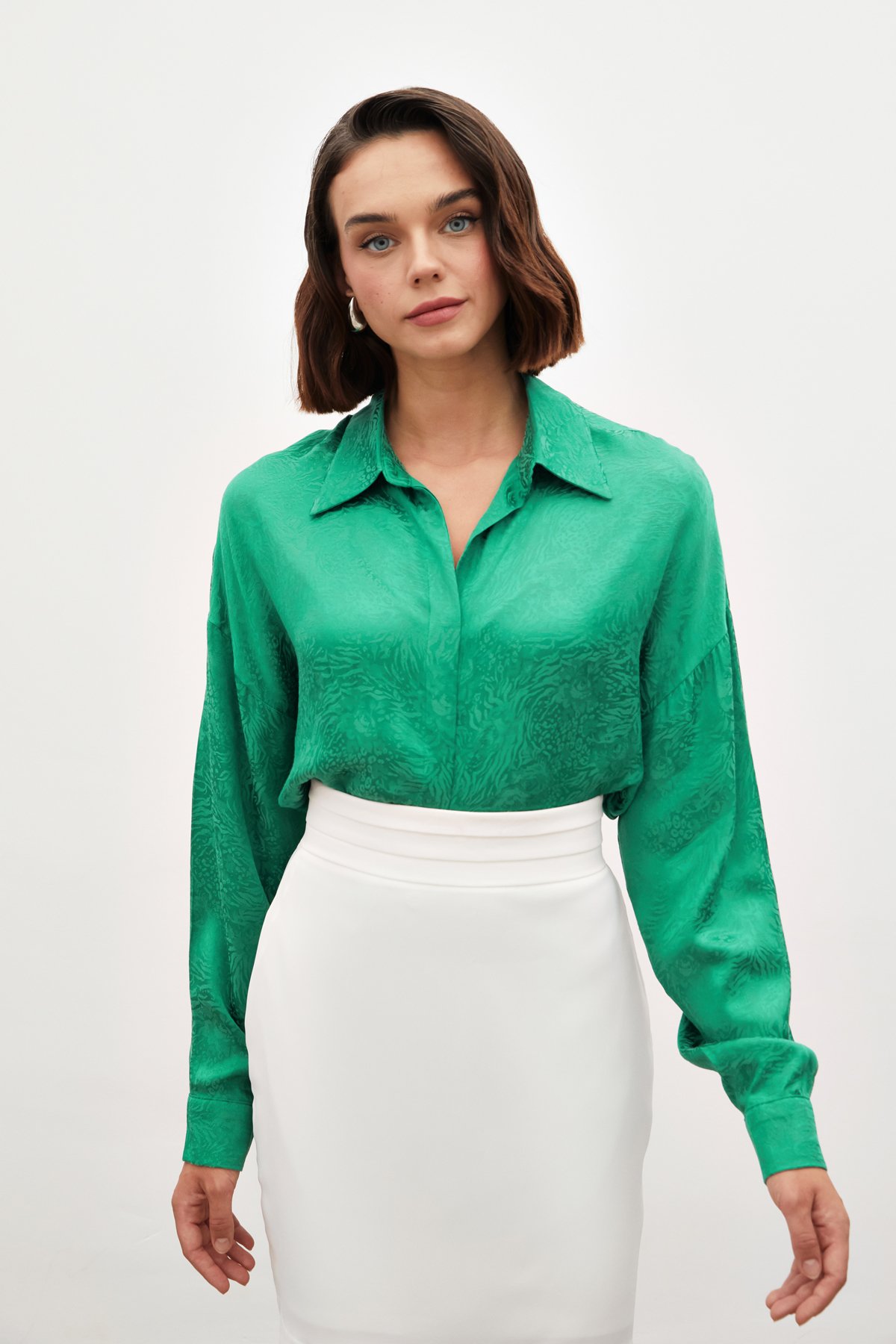 Patterned Casual Shirt - GREEN