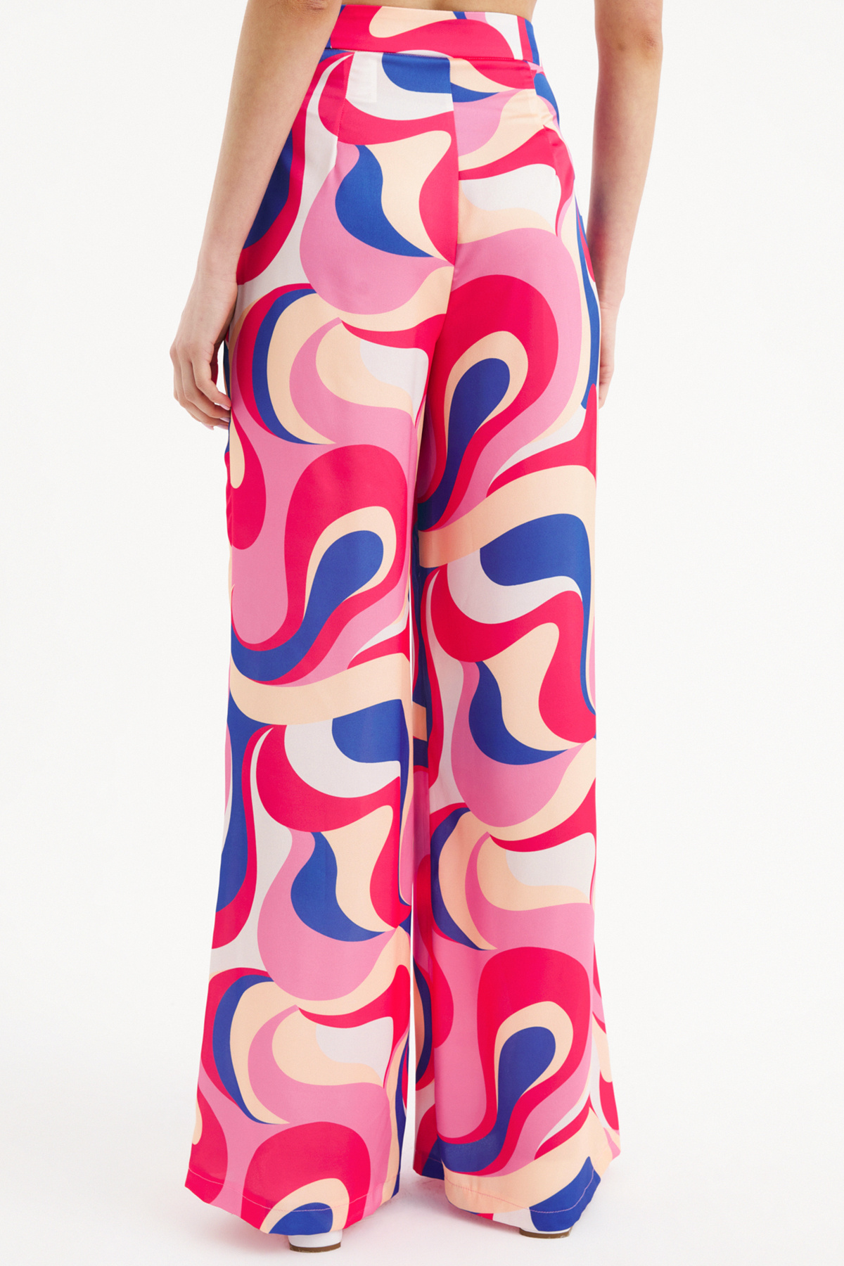 Desenli salaş pantolon - MERCAN