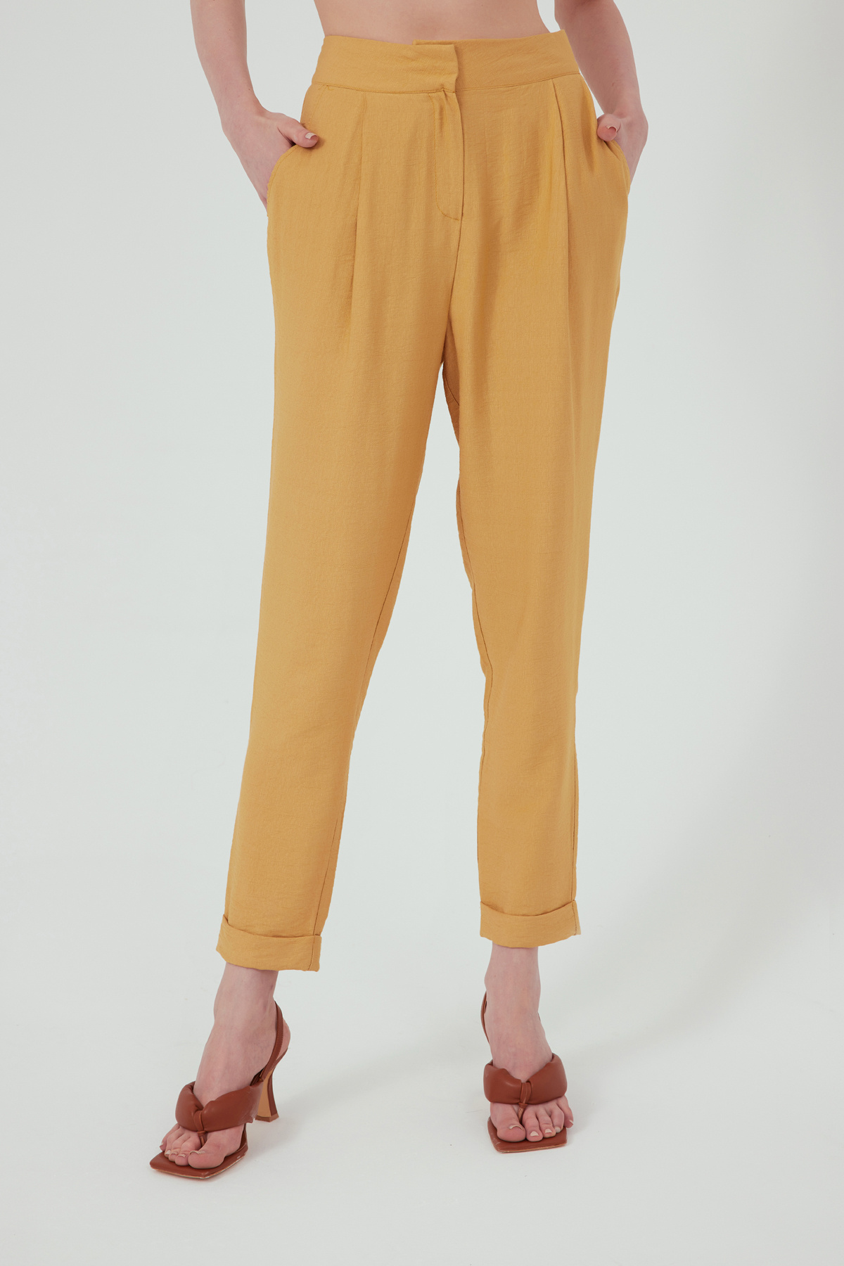 Duble paça keten pantolon - HARDAL