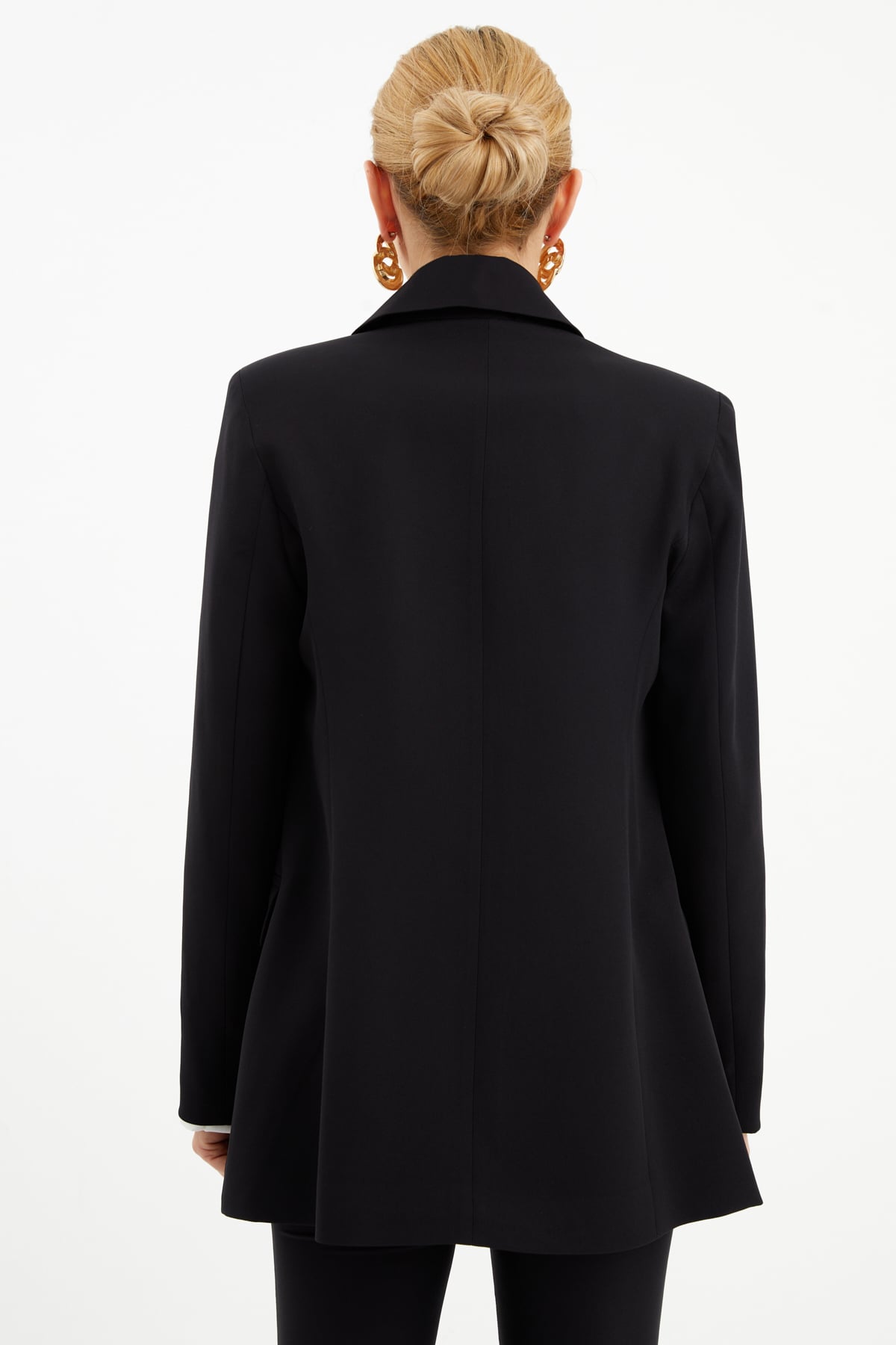 Button detailed jacket - BLACK