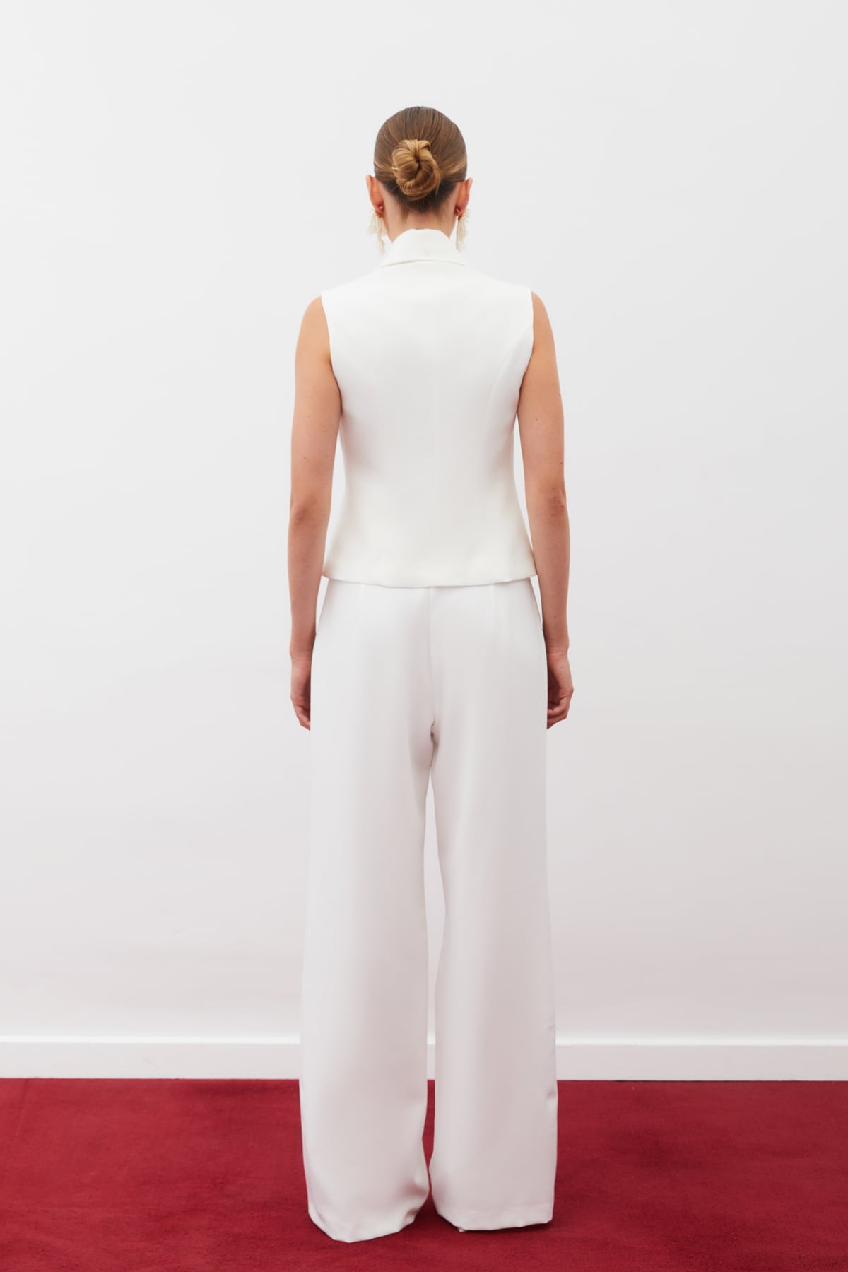 Button Detailed Vest - ECRU