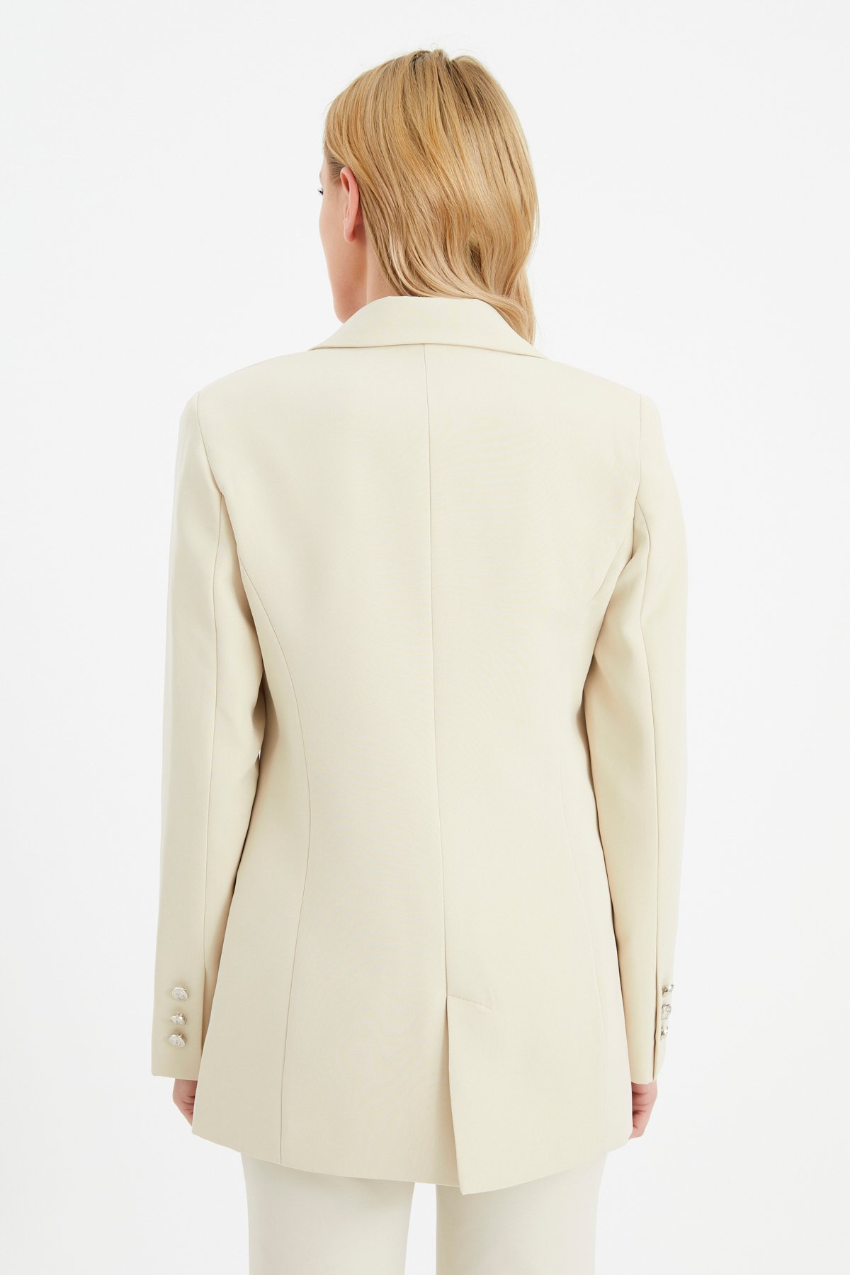 Düğmeli blazer ceket - TAŞ
