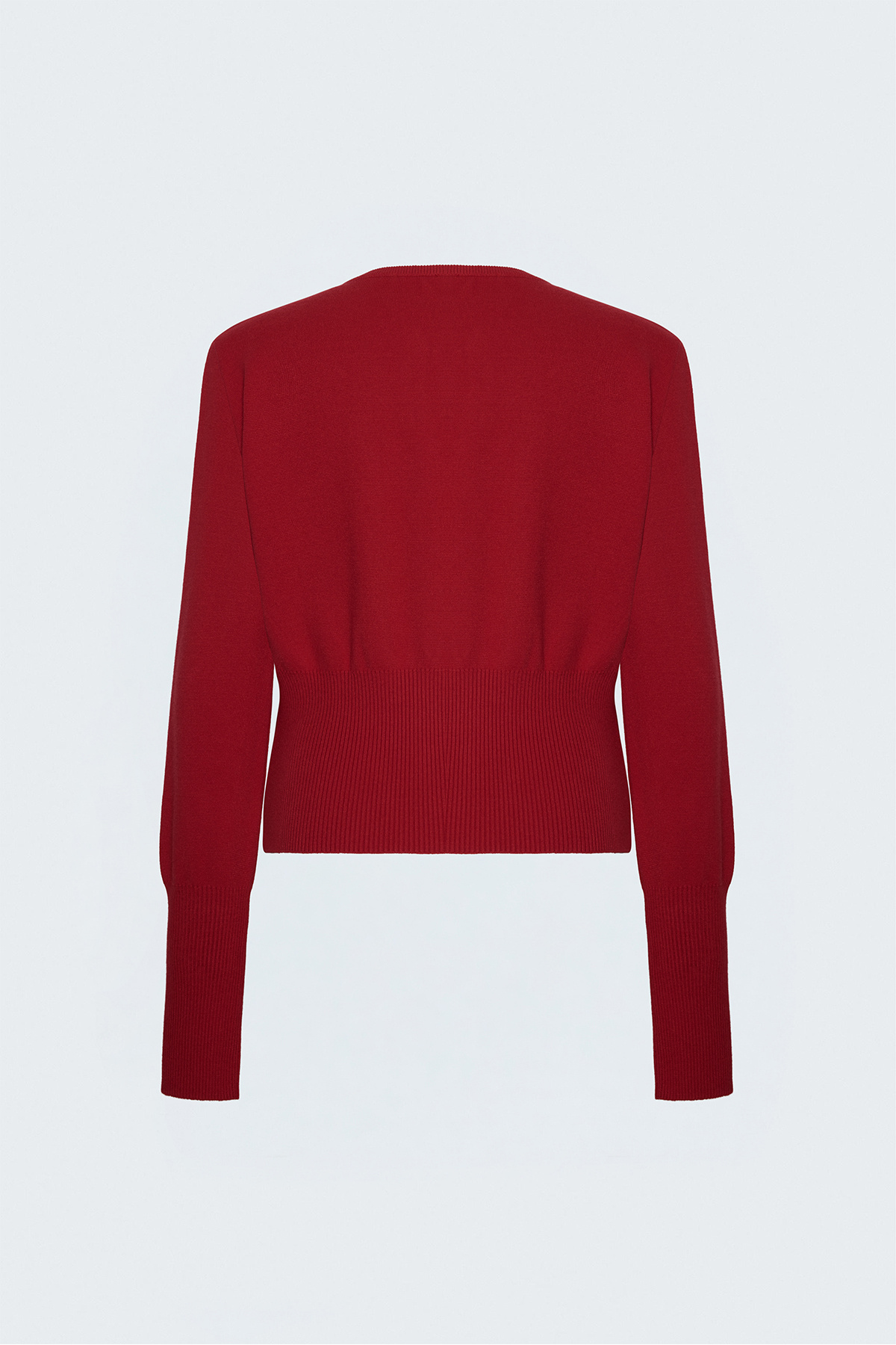 Button-Up Cardigan - Red