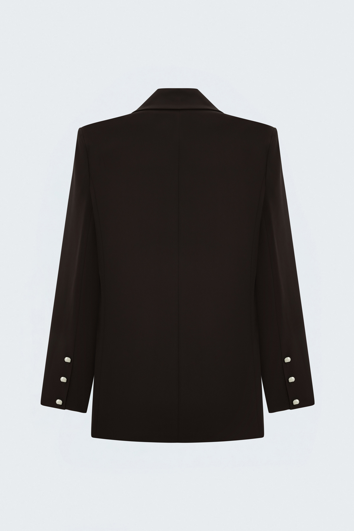 Buttoned Classic Jacket - Brown