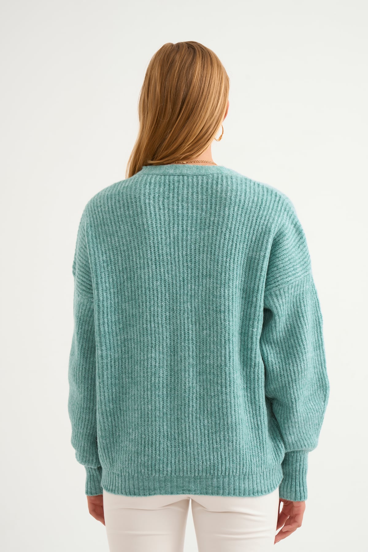 Buttoned shabby cardigan - MINT