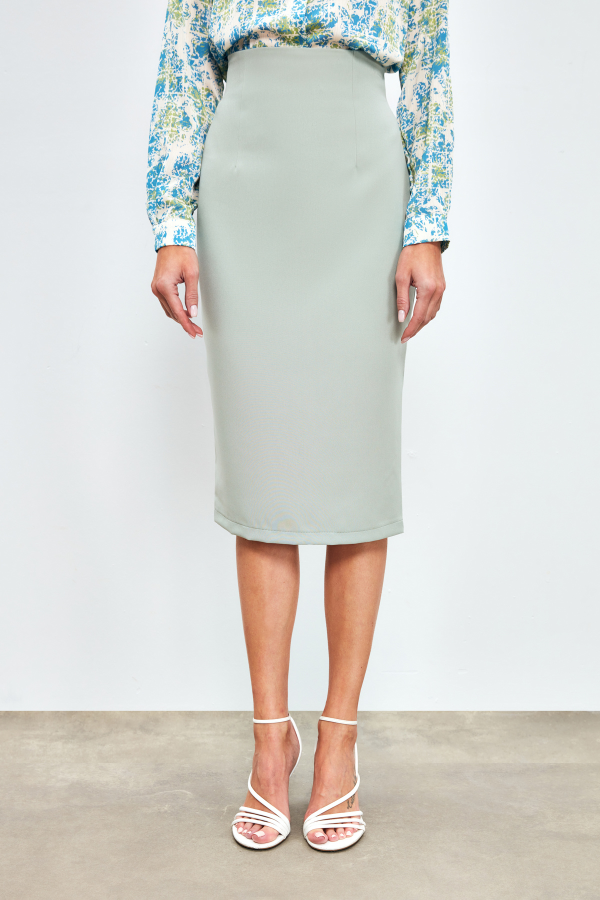 Düz Kalem Etek - ÇAĞLA YEŞİLİ