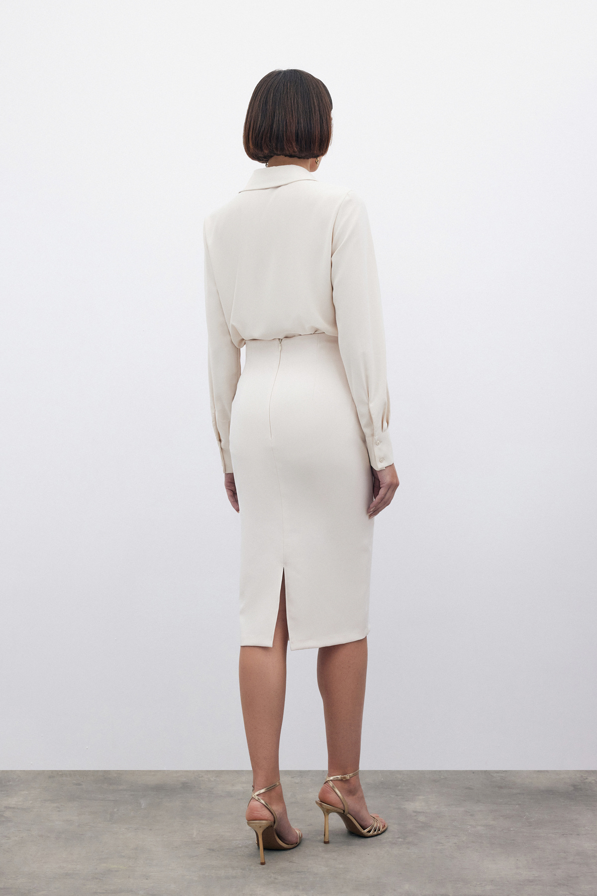 Düz Kalem Etek - TAŞ