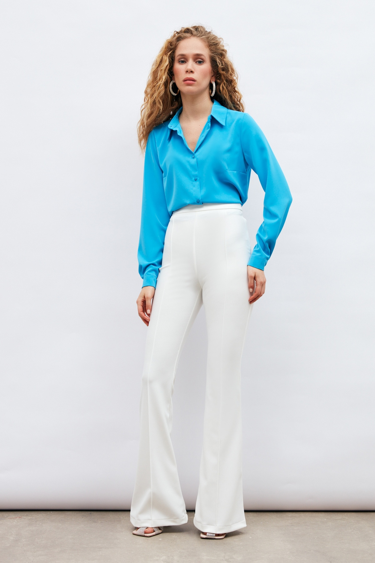 Düz Klasik Gömlek - BEBE MAVİ