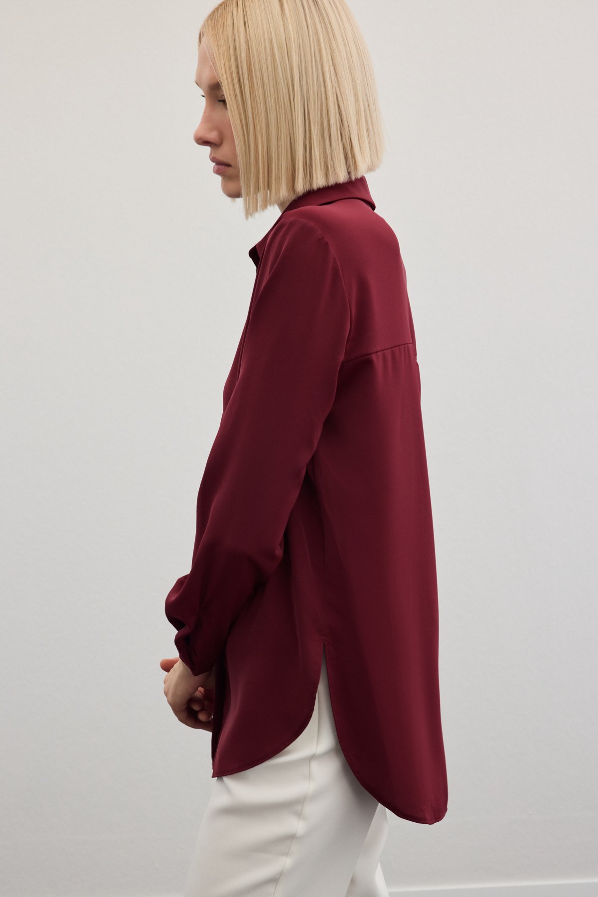 Plain Classic Shirt - Maroon