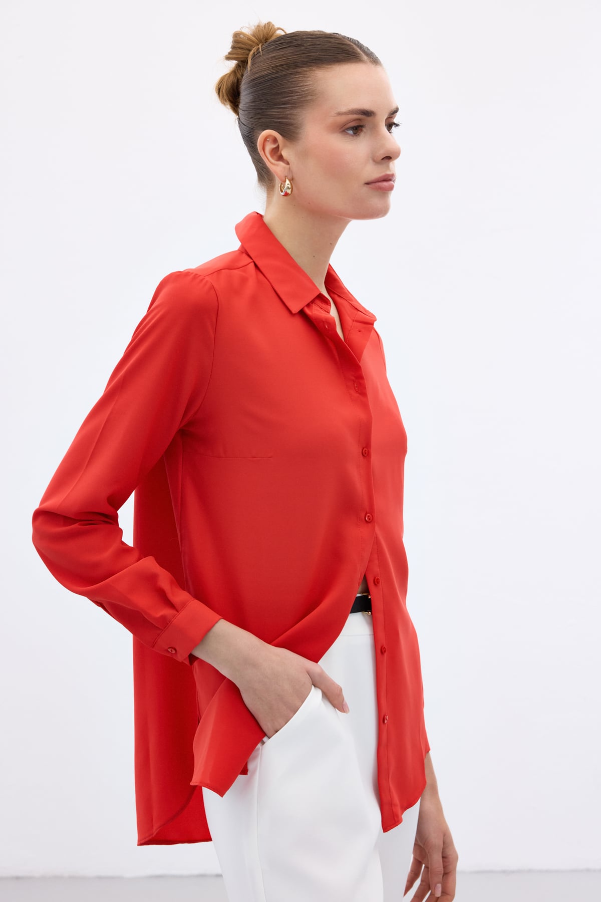 Plain Classic Shirt - Red