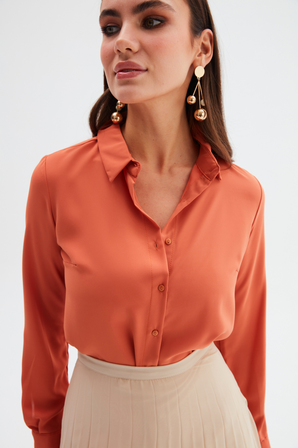 Düz Klasik Gömlek - TARÇIN