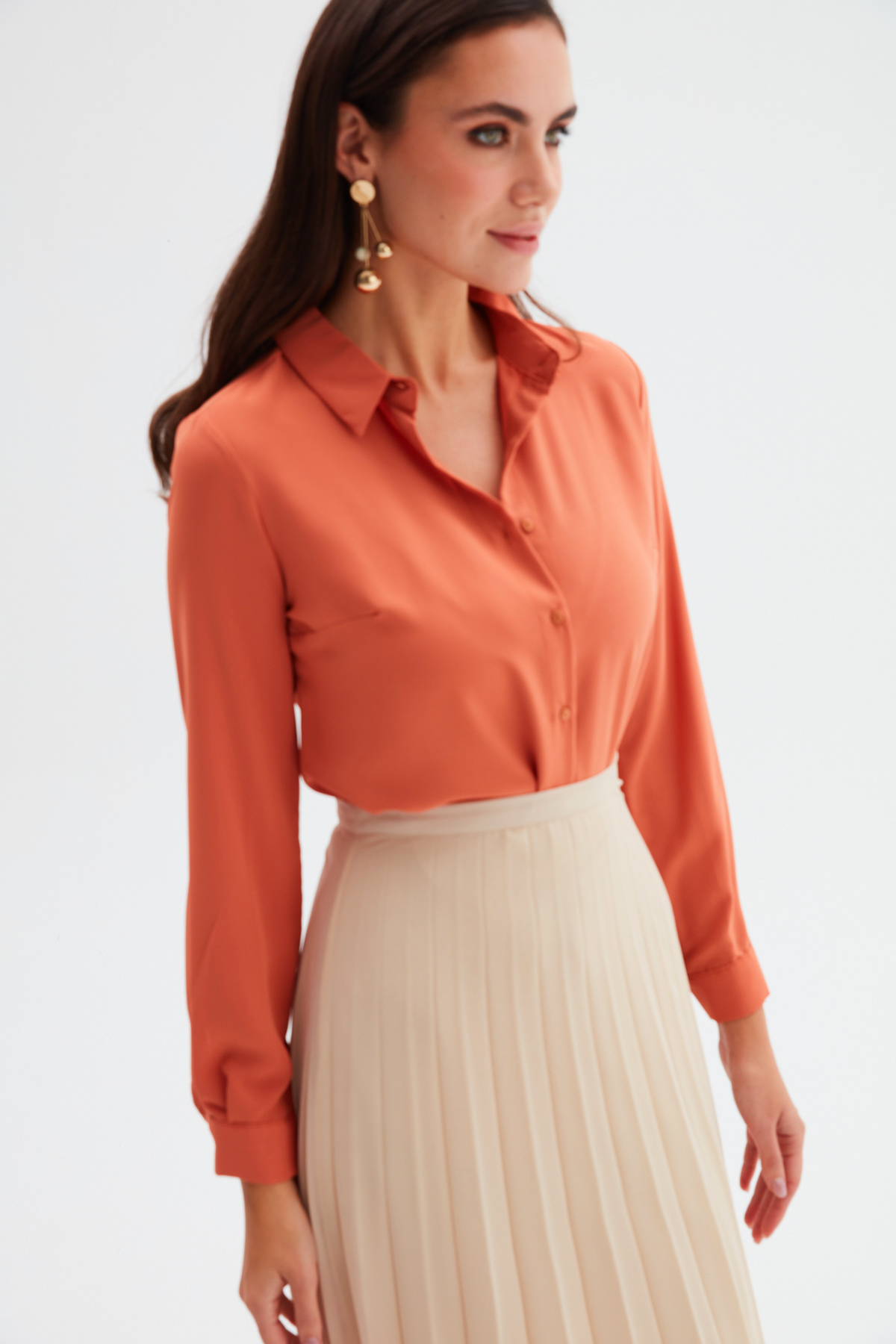 Düz Klasik Gömlek - TARÇIN