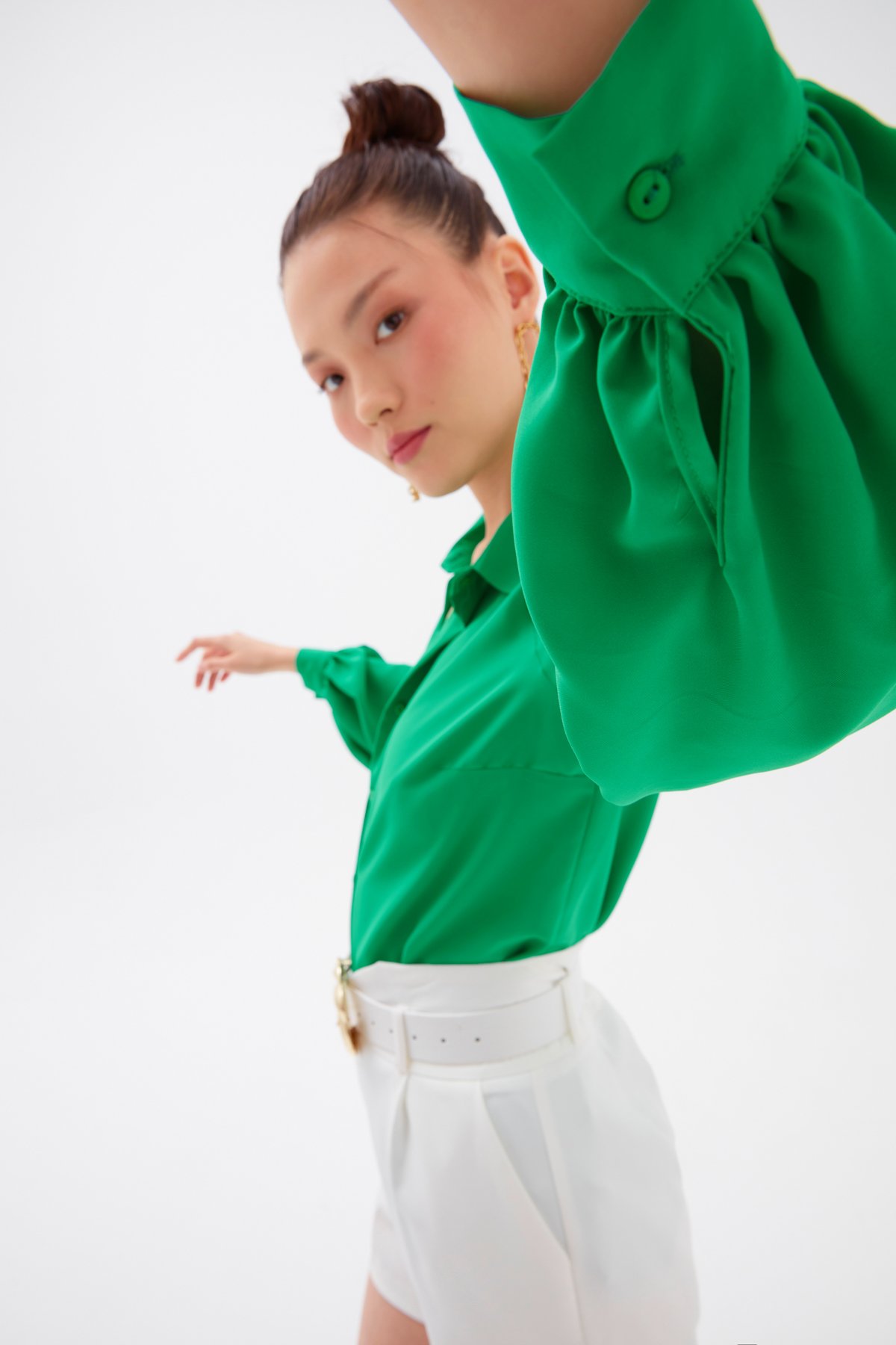 Düz Klasik Gömlek - YEŞİL