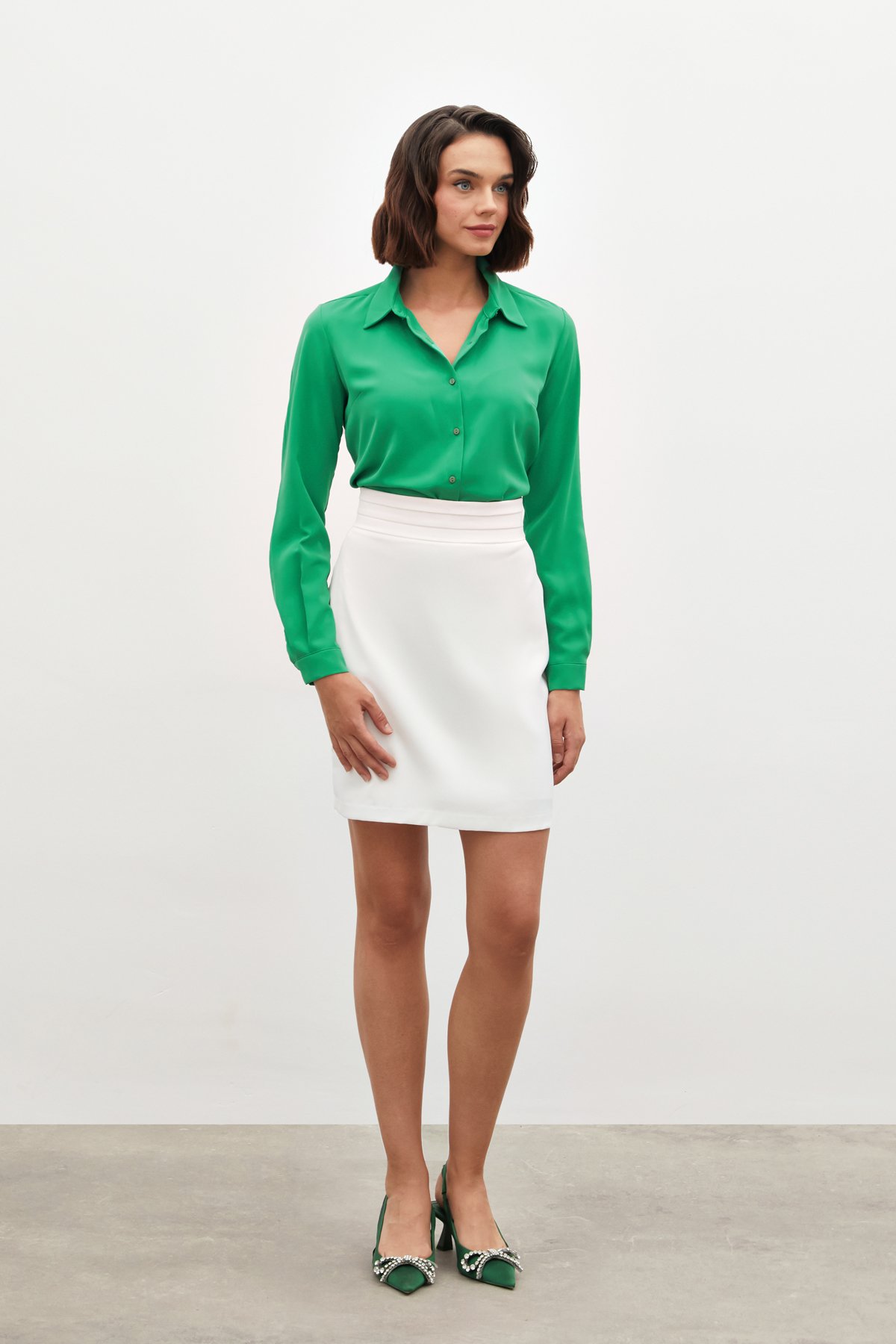Plain Classic Shirt - GREEN