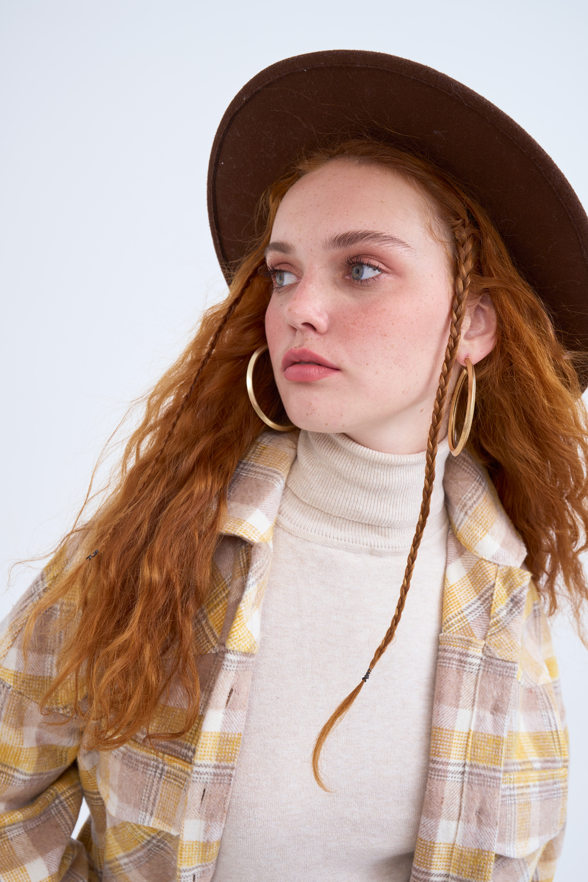 Plaid Cachet shirt - MUSTARD