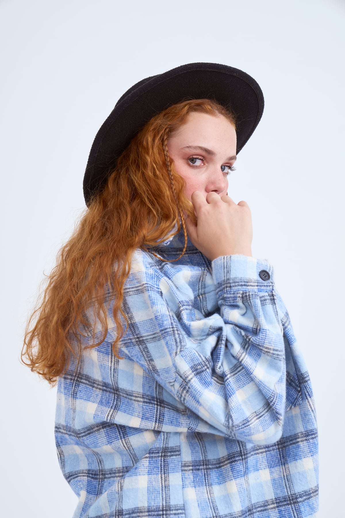 Plaid Cachet shirt - INDIGO