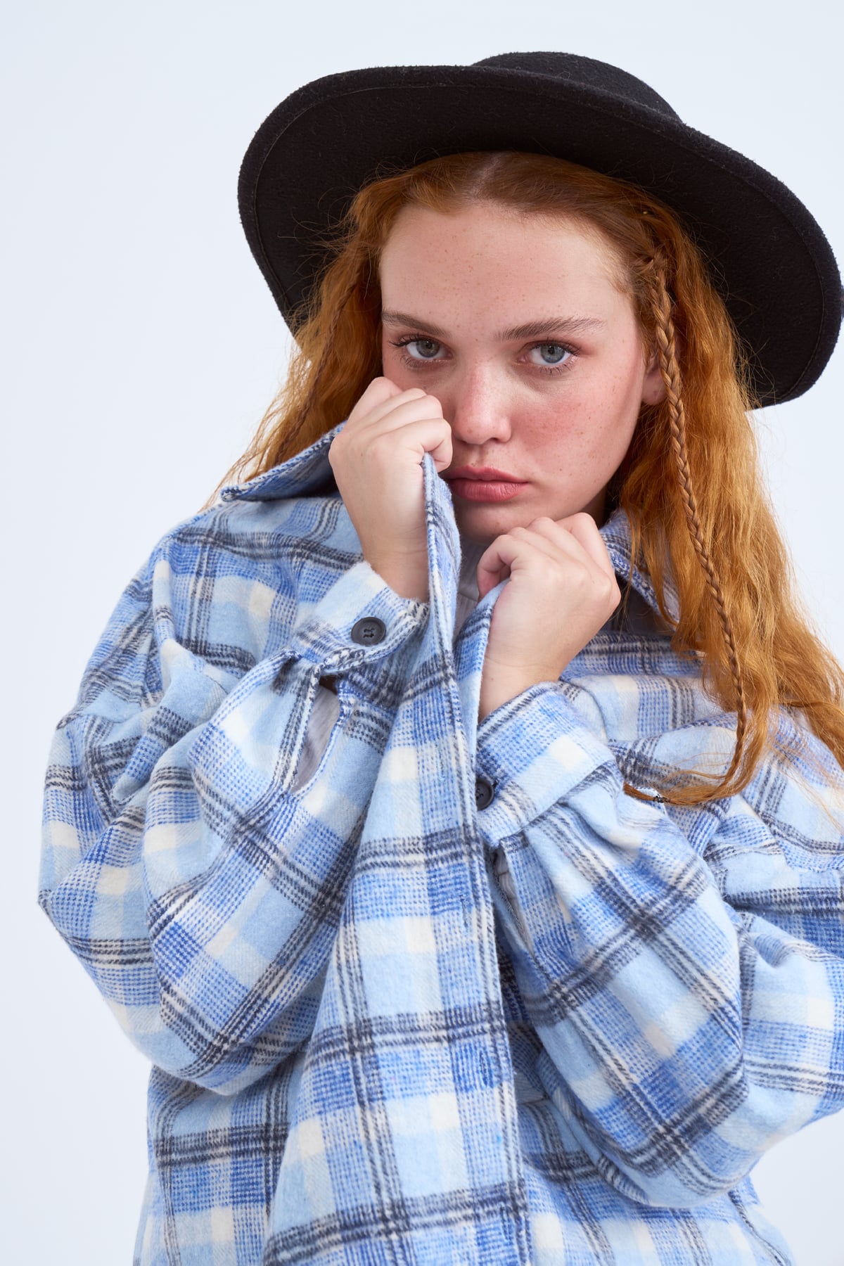 Plaid Cachet shirt - INDIGO