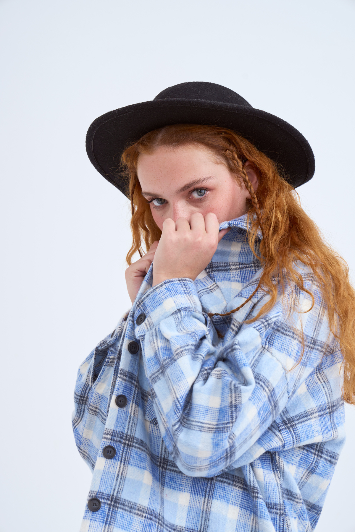 Plaid Cachet shirt - INDIGO