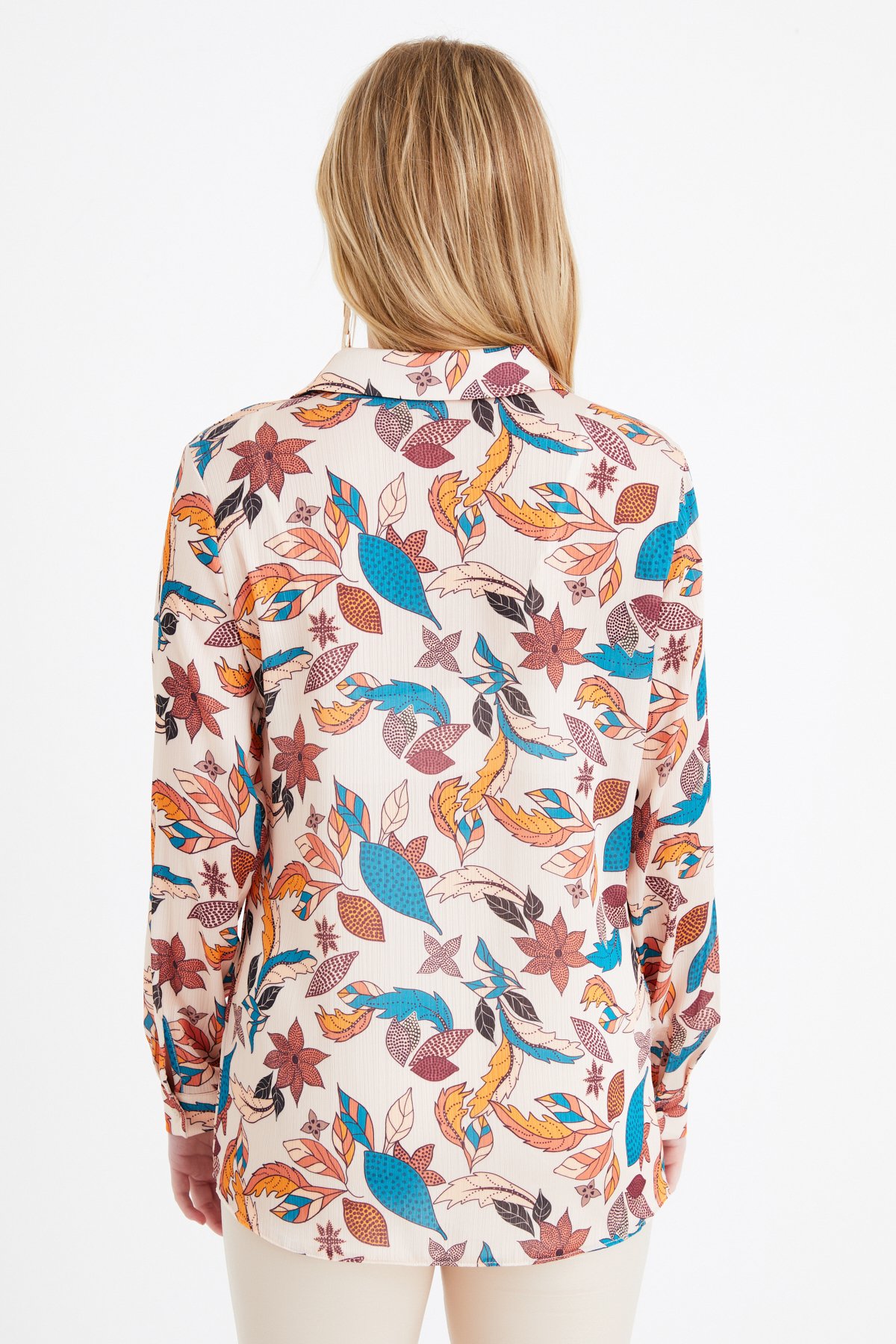 Emprime salaş gömlek - BEJ