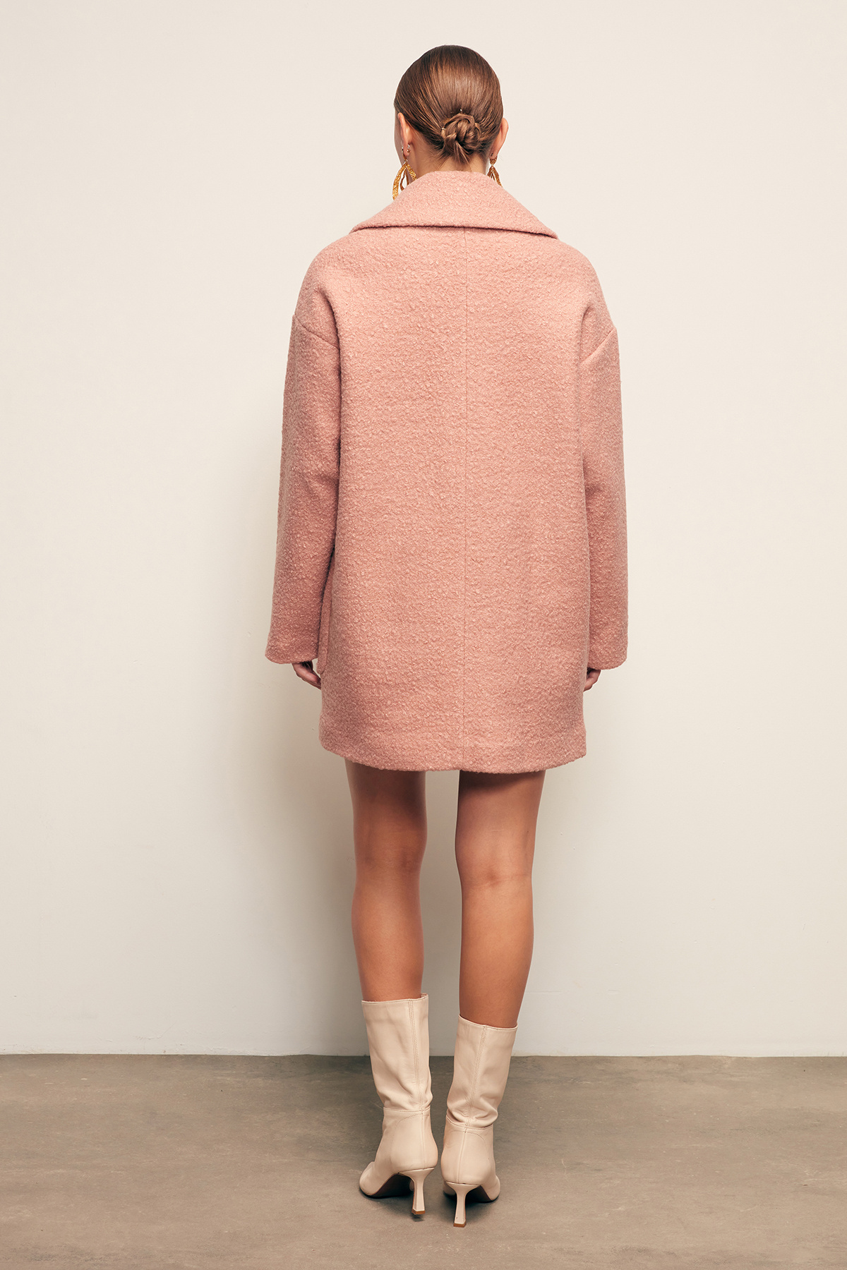 Geniş Cepli Buklet Kaban - PUDRA